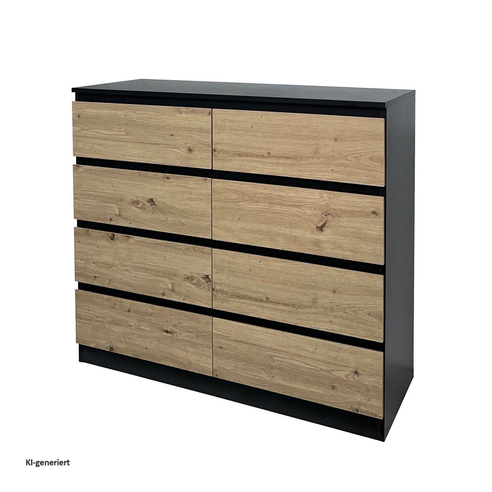 HTI-Living Kommode Kommode 8 grifflose Schubladen (Stück, 1 St., 1 Kommode), Sideboard