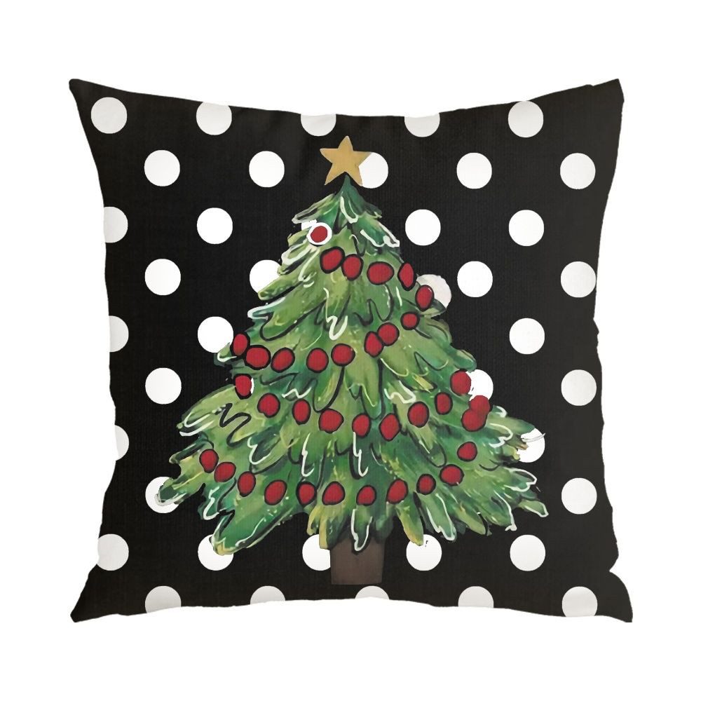 Coonoor Kissenbezüge Weihnachten Leinen Kissenbezüge 4 Stück, 45x45 cm Zier günstig online kaufen