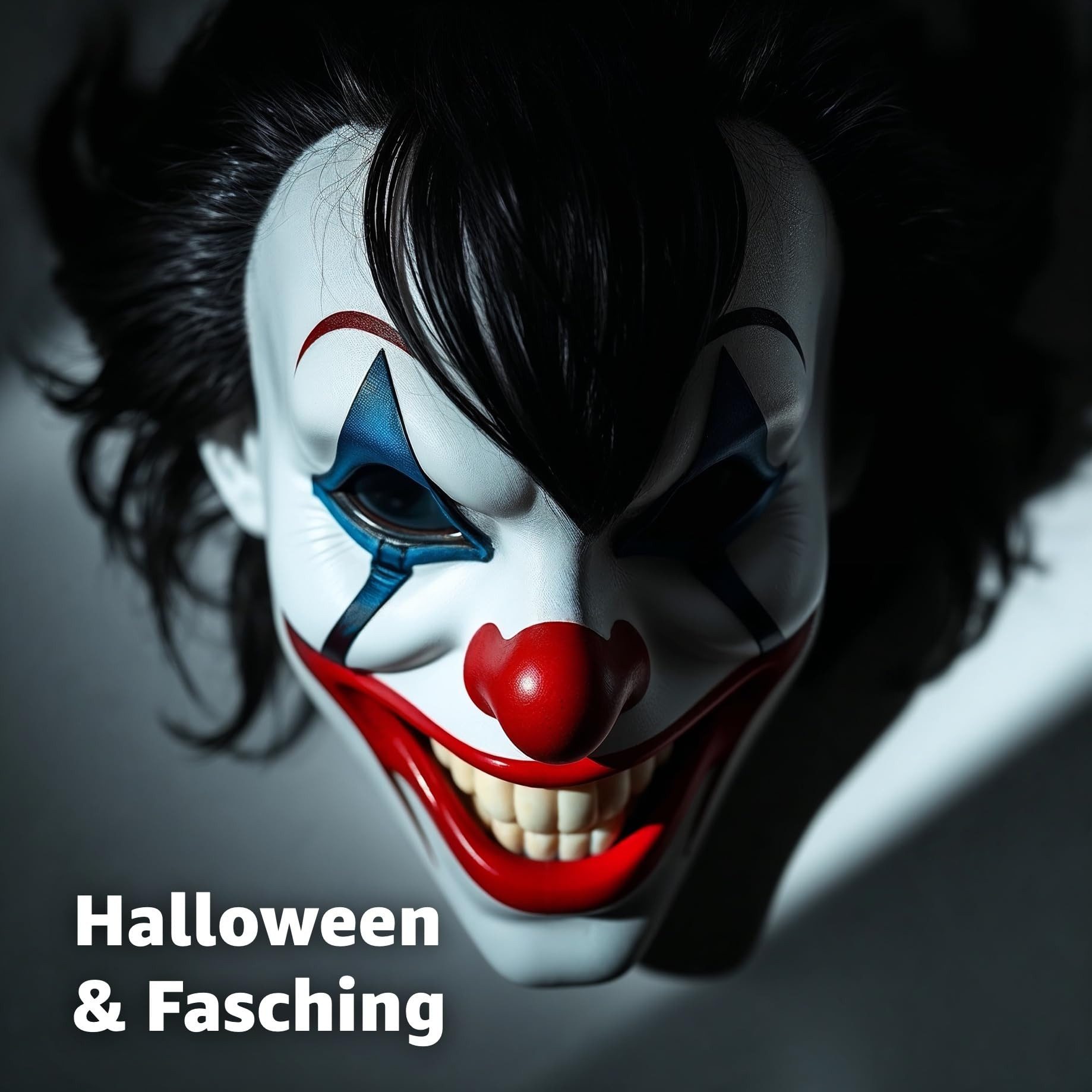 TK Gruppe Verkleidungsmaske Joker Gesichtsmaske – Kostüm Zubehör für Damen & Herren, (1-tlg)