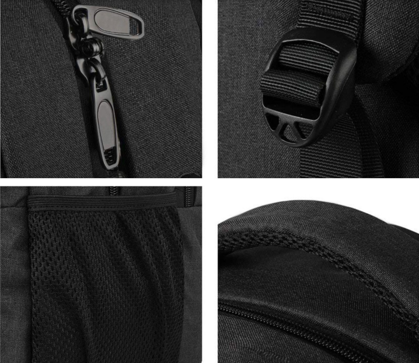 REDOM Laptoprucksack Herren Damen Business Rucksack wasserdicht Laptoptasche (Daypack mit USB Ladeanschluss, Anti-Diebstahl, mit Koffergurt), für Arbeit Uni Reise Freizeit Business