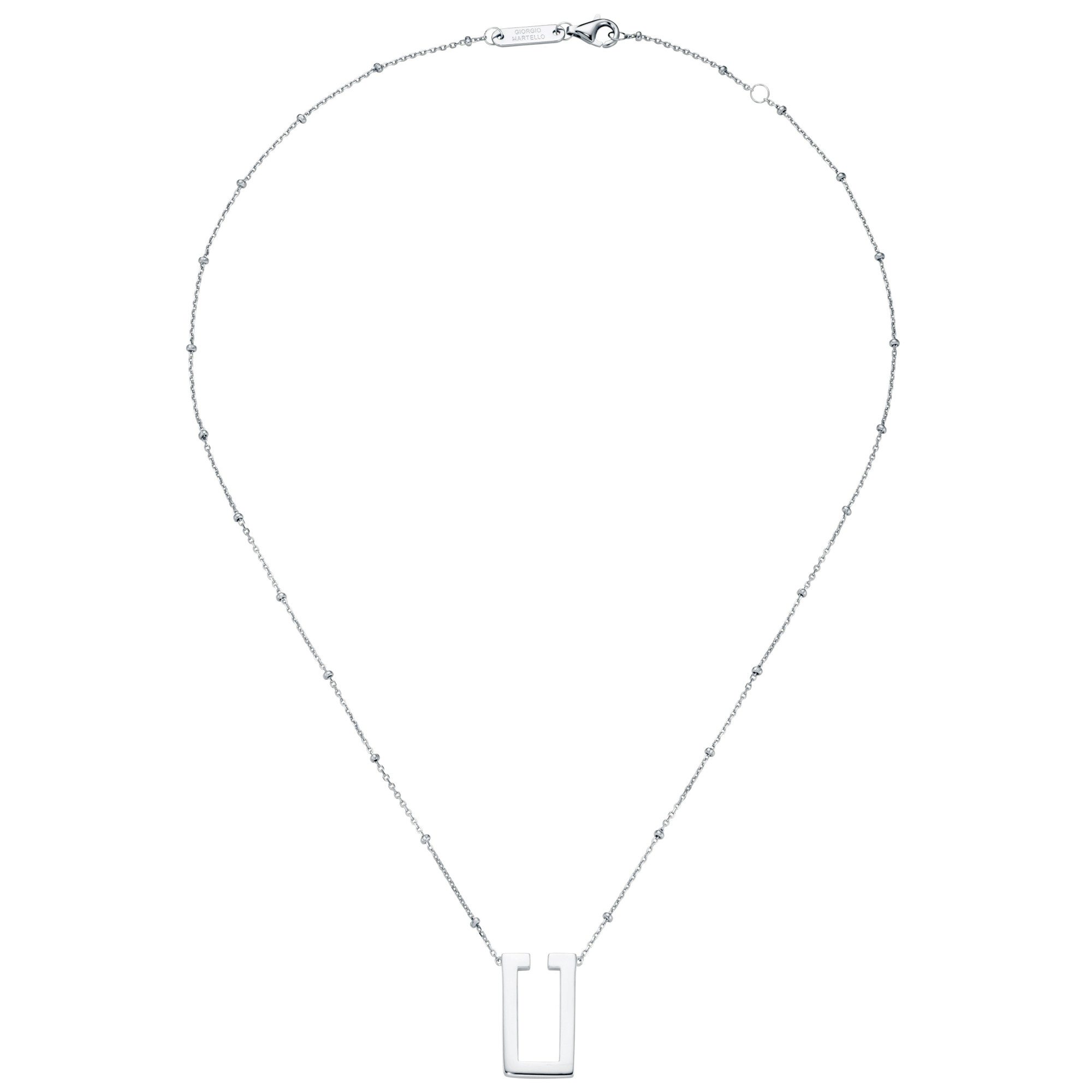 GIORGIO MARTELLO MILANO Collier Mittelteil U-förmig, glänzend, Silber 925