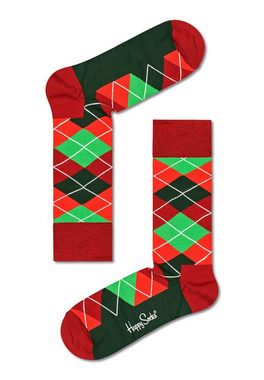 Happy Socks Freizeitsocken Happy Socks HOLIDAY CLASSIC GIFT SET 3PACK XHCG084300 Mehrfarbig