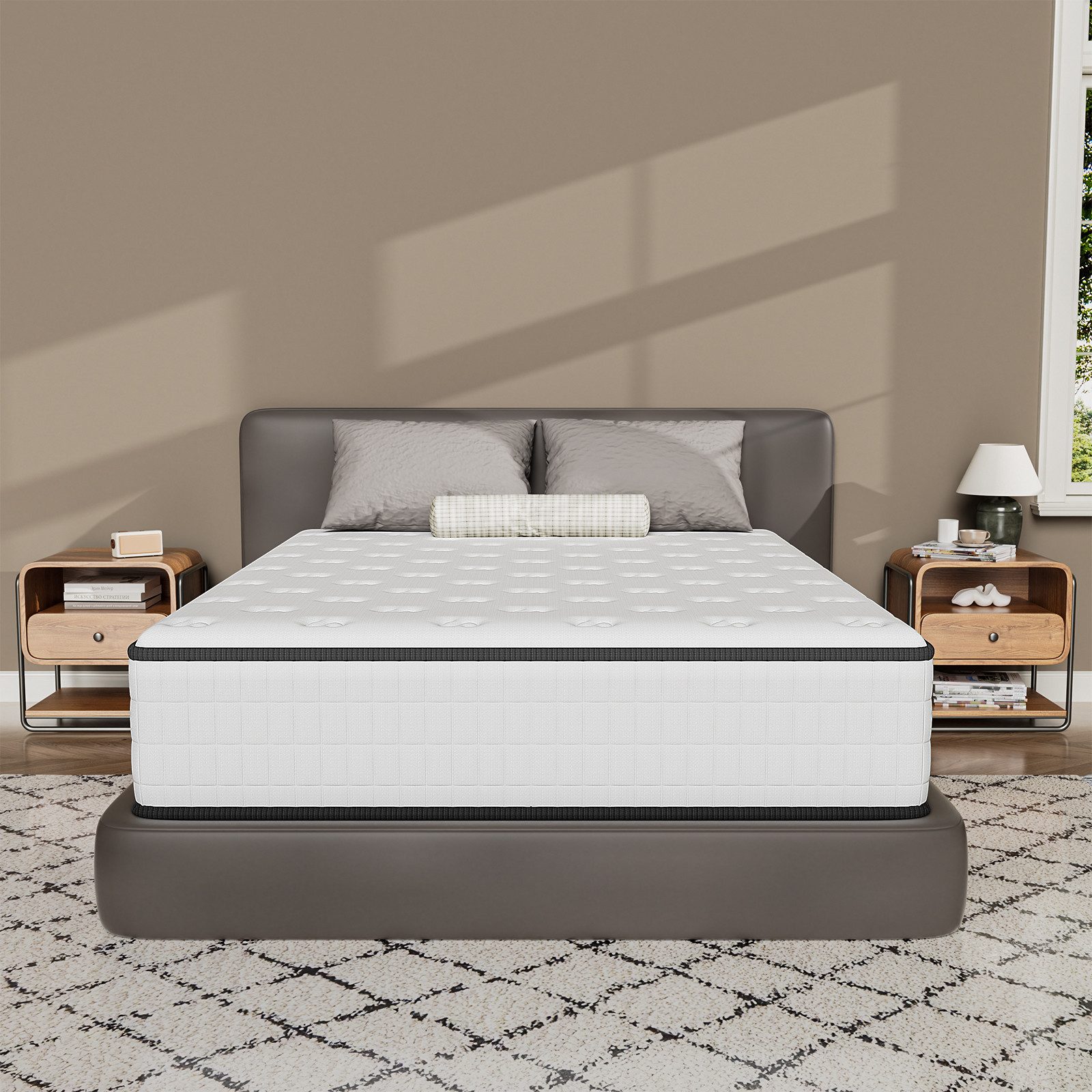 Komfortschaummatratze Memoryschaum Matratze, H3/H4 Wendematratze, Atmungsaktiv, DEWINNER, 25 cm hoch, hypoallergen & orthopädisch, 160 x 200 x25 cm Schaumstoffmatratze