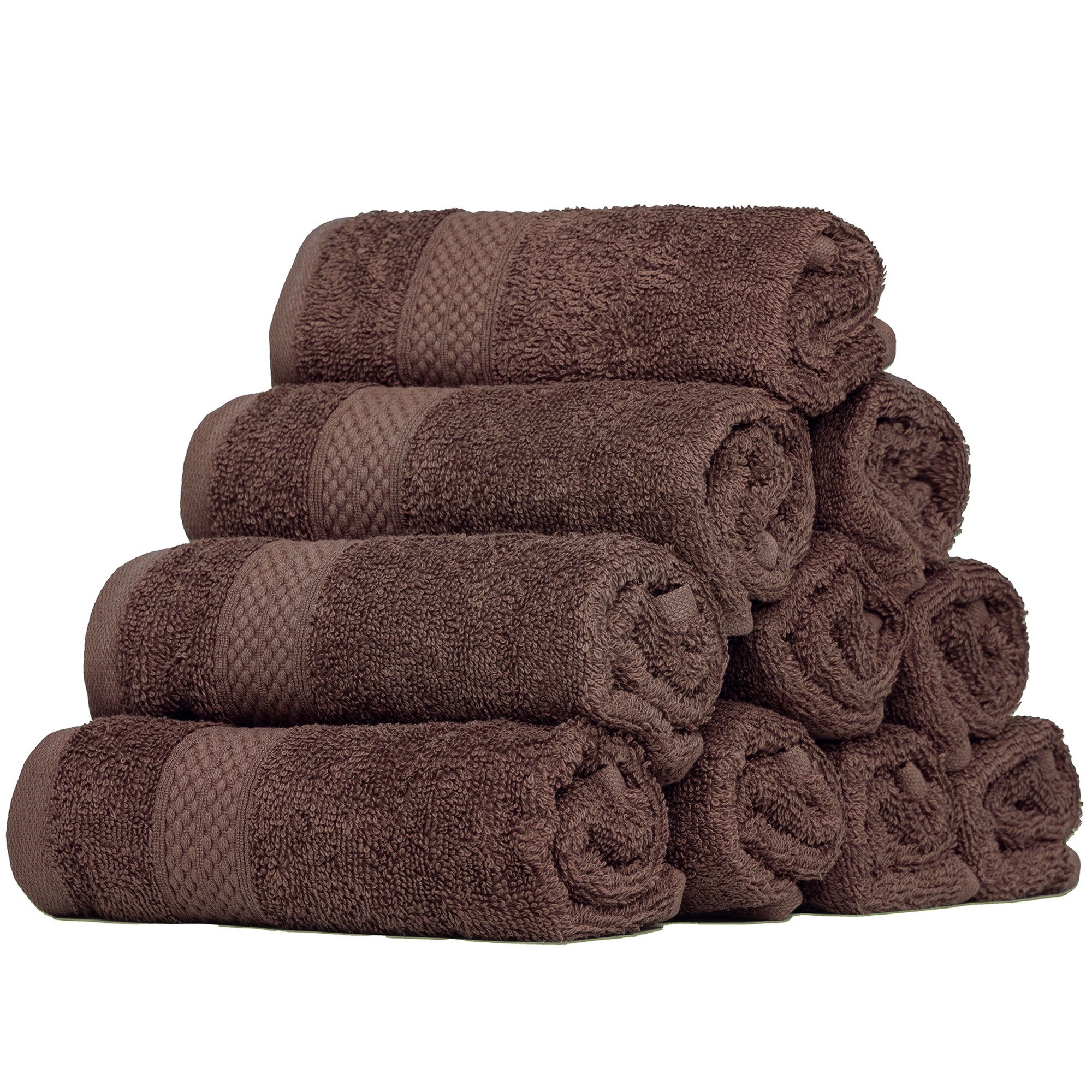 Brielle Handtuch Set Brielle Guest Towel Set - 10 pcs Brown 30x50 cm günstig online kaufen