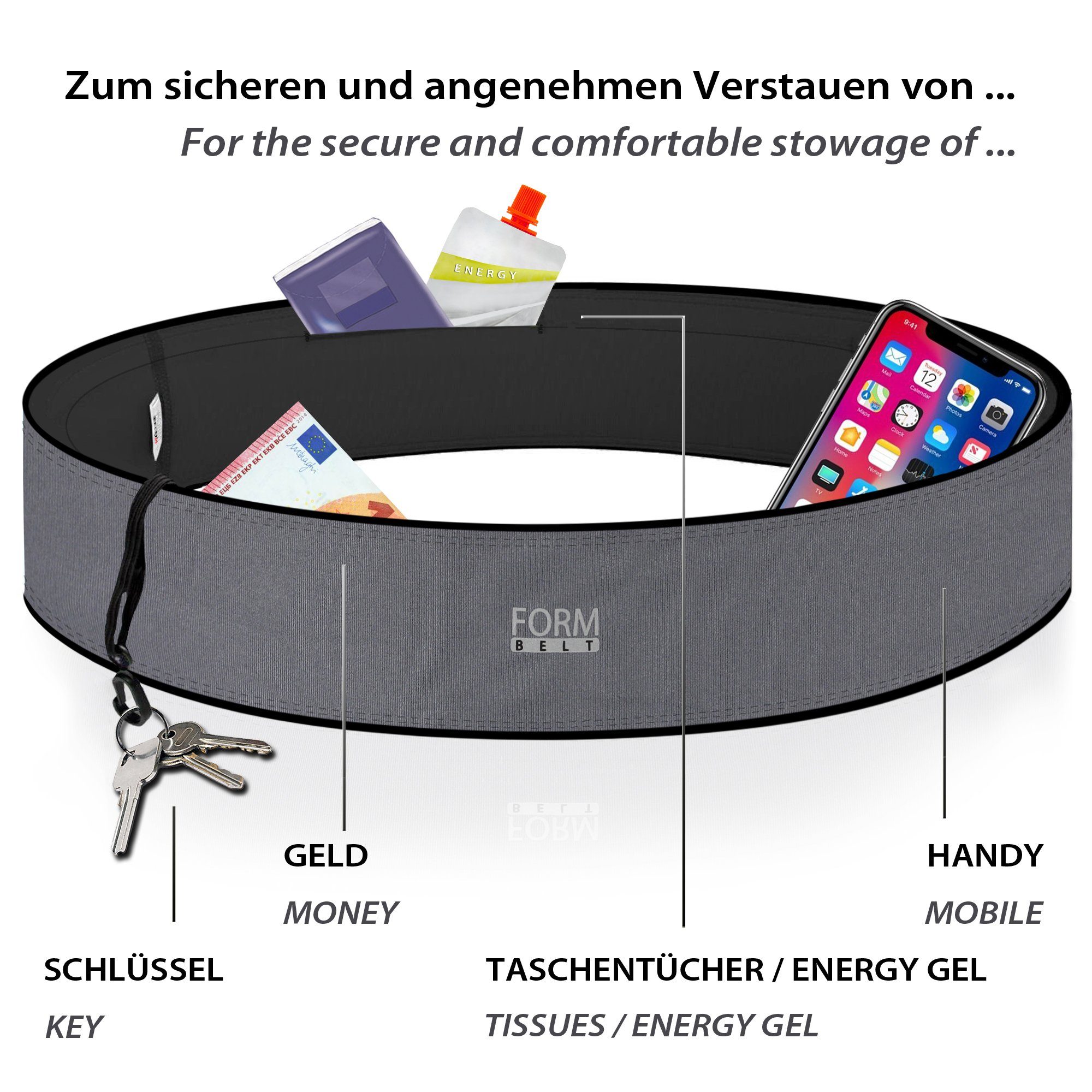 Formbelt Laufgürtel Laufgürtel zum Jogging Marathon Sportlaufgürtel Bauchtasche Lauftasche Laufgürtel zum Jogging Marathon Sportlaufgürtel Bauchtasche Lauftasche