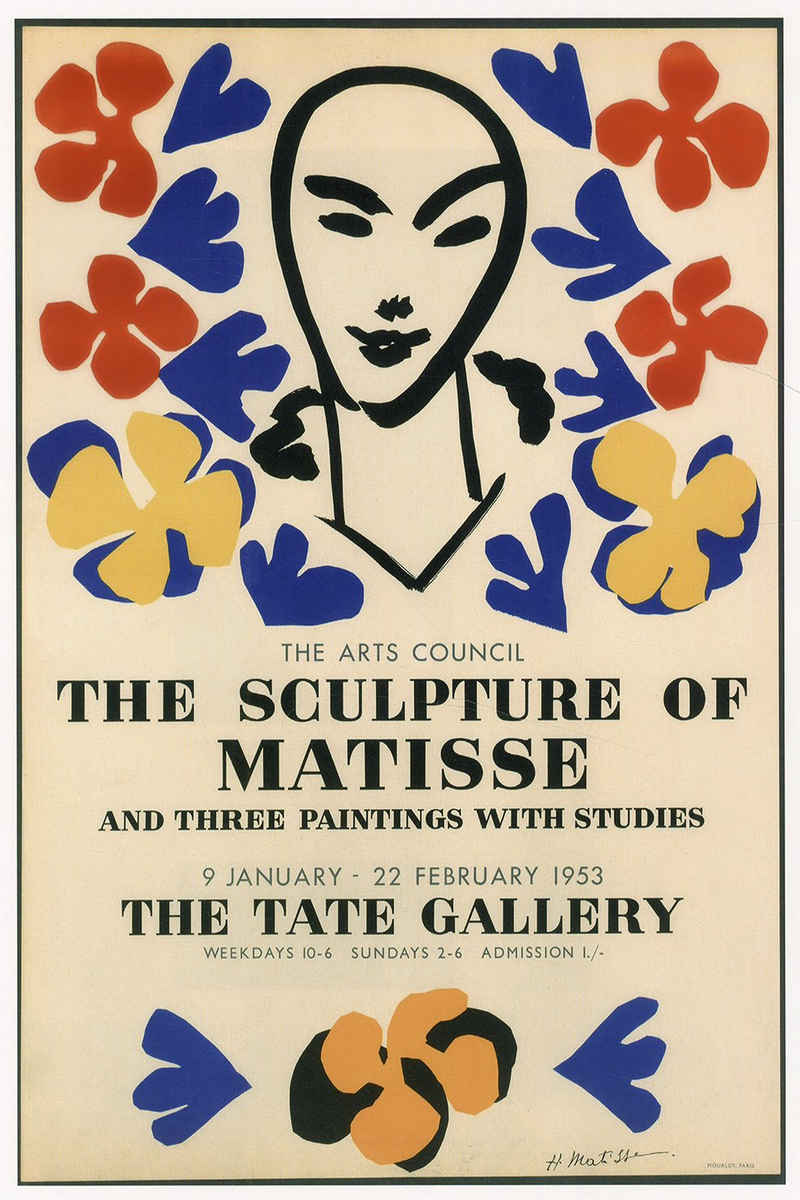 Kunstdruck The Sculpture of Matisse Poster Ausstellung 1952 Kunstdruck Werbung 73, (1 St)