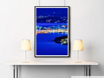 Sinus Art Poster Agios Nikolaos bei Nacht Kreta Griechenland 60x90cm Poster