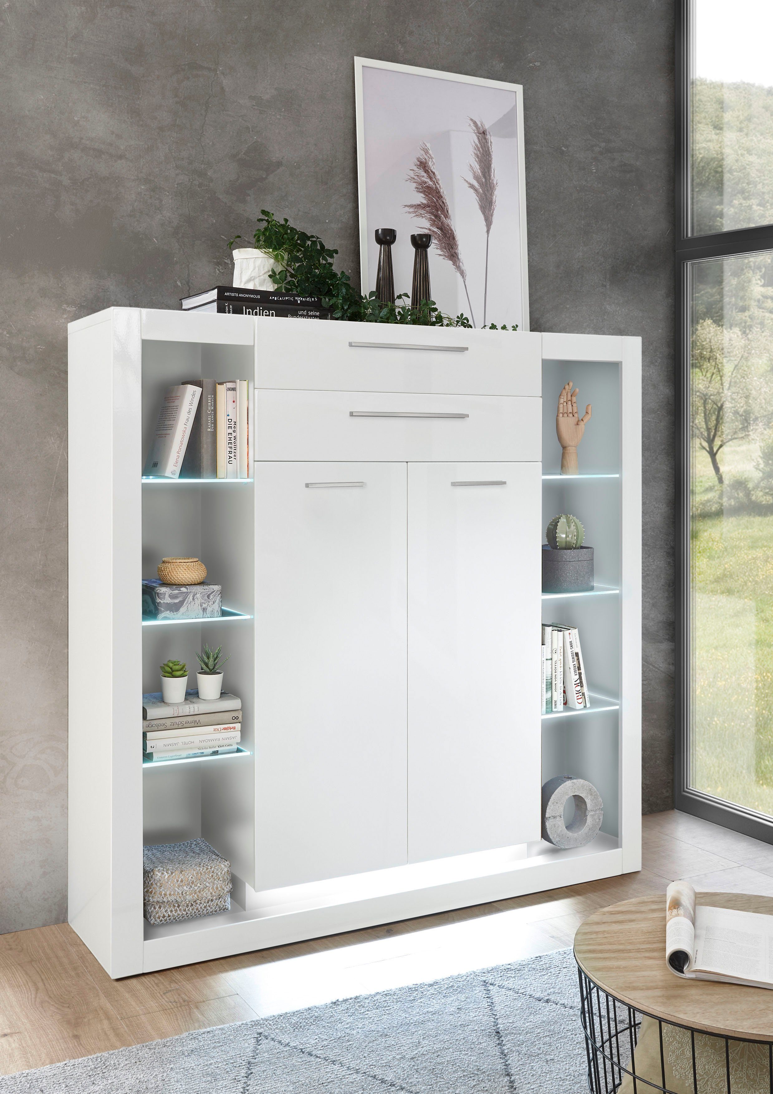 Highboard mit Style Zeitlos. Places – Höhe Modern. Places cm, 139 Style ca. of Stilvoll. of MERAN, Wohnen