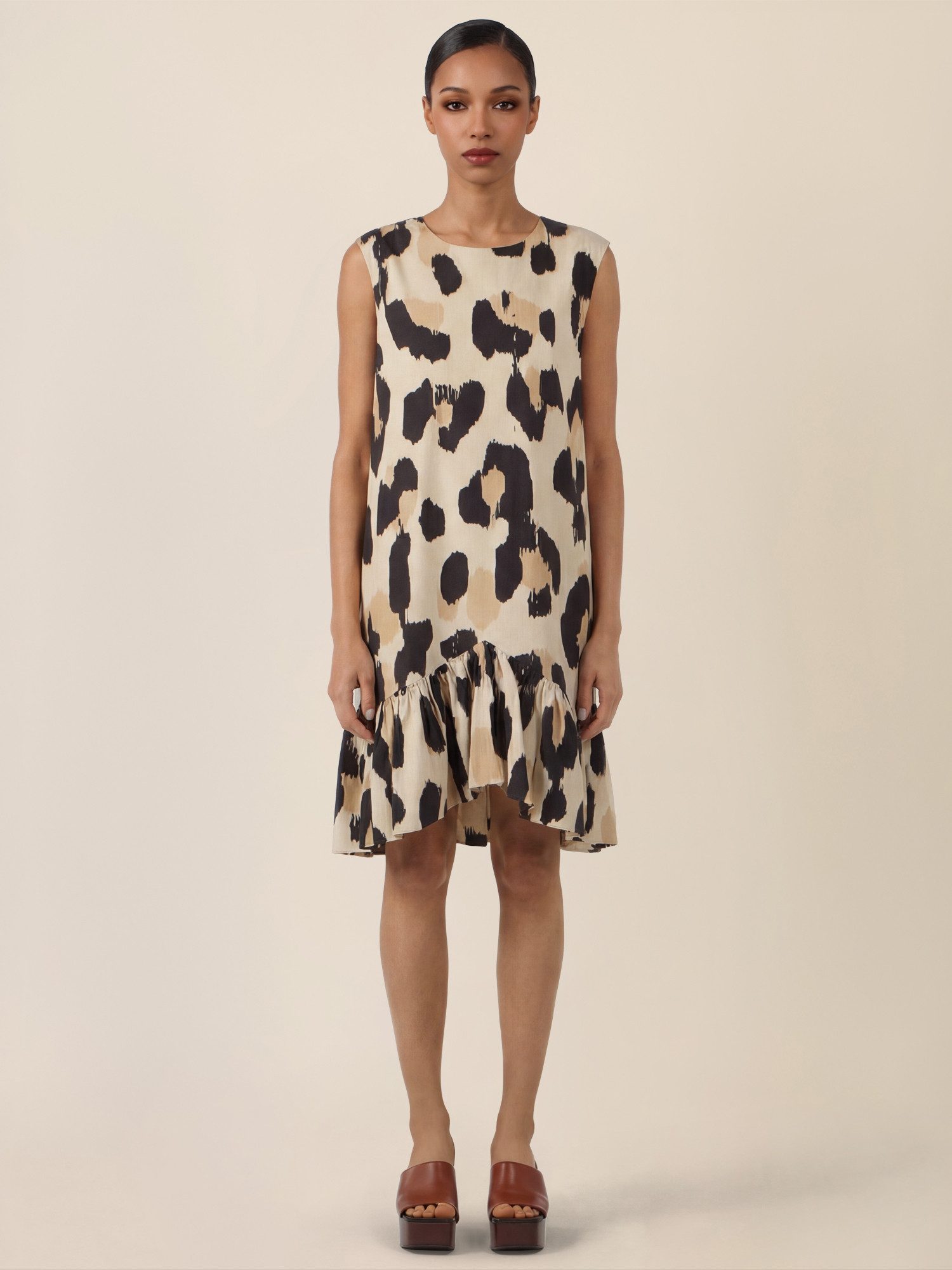Apart Minikleid Volantkleid mit Allover-Print