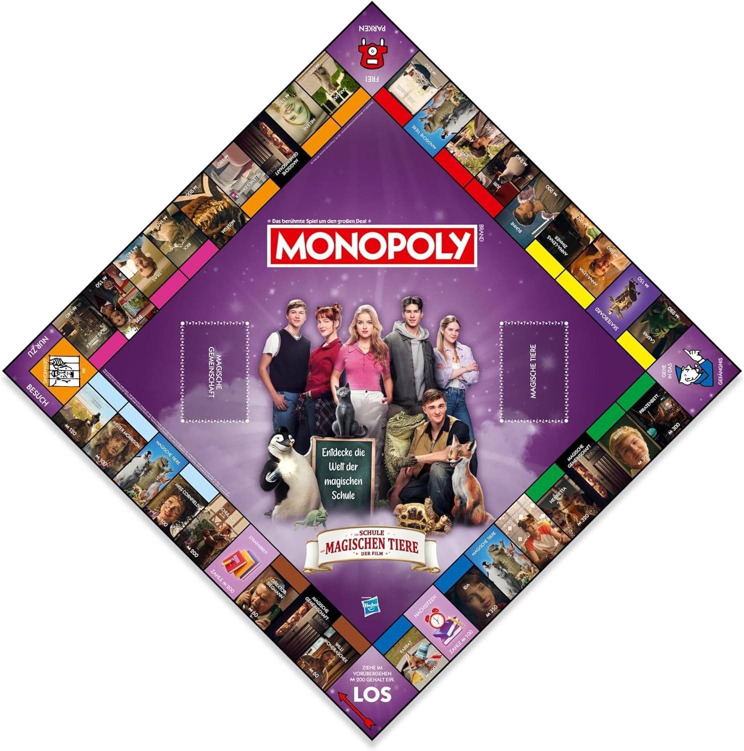 Winning Moves Spiel Monopoly - Schule der magischen Tiere, Brettspiel