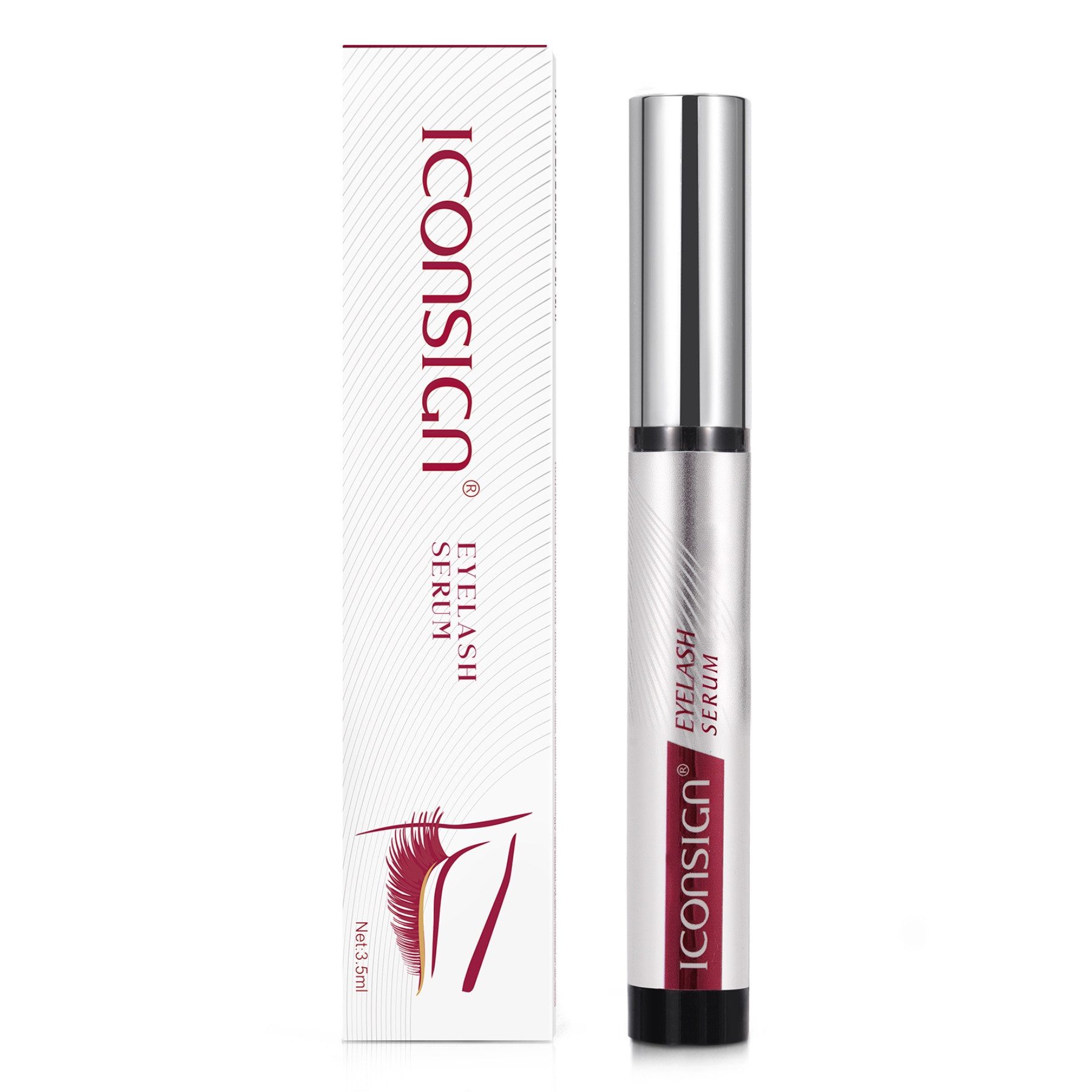 Iconsign Wimpernserum Augenbrauen Serum Wimpernwachstum Wachstum Eyelashserum Essence, 1-tlg., Wimpernserum, Lifting, Wimpernpflege