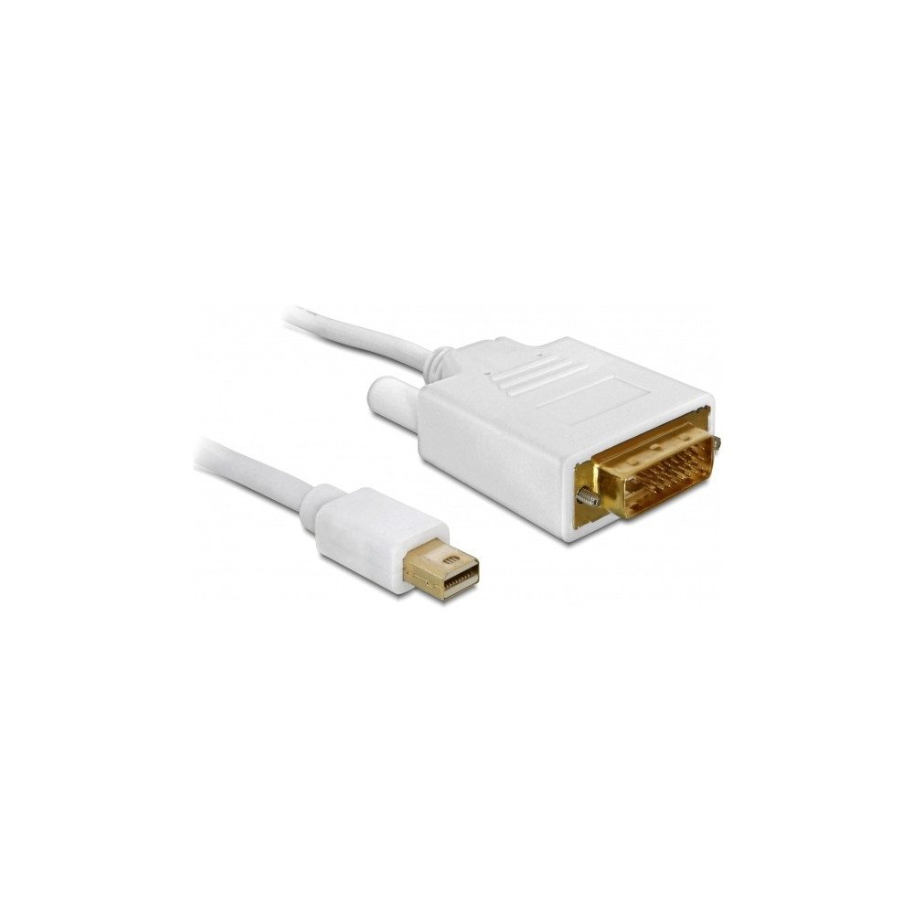 DeLOCK mini DP auf DVI 2m Kabel - Weiß Elektro-Kabel