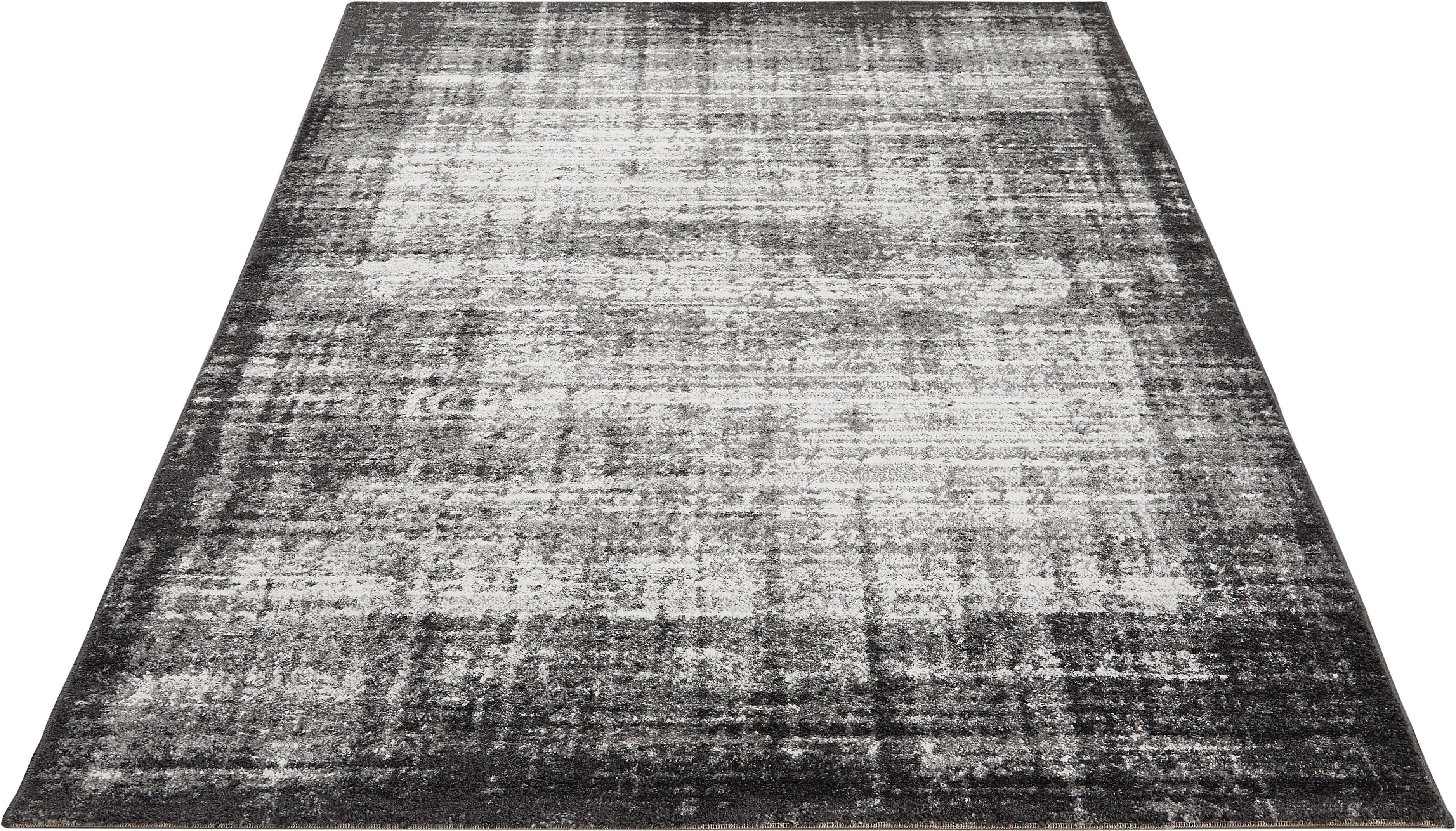 Teppich Campos, Andiamo, rechteckig, Höhe: 10 mm, Kurzflor, Wohnzimmer grau
