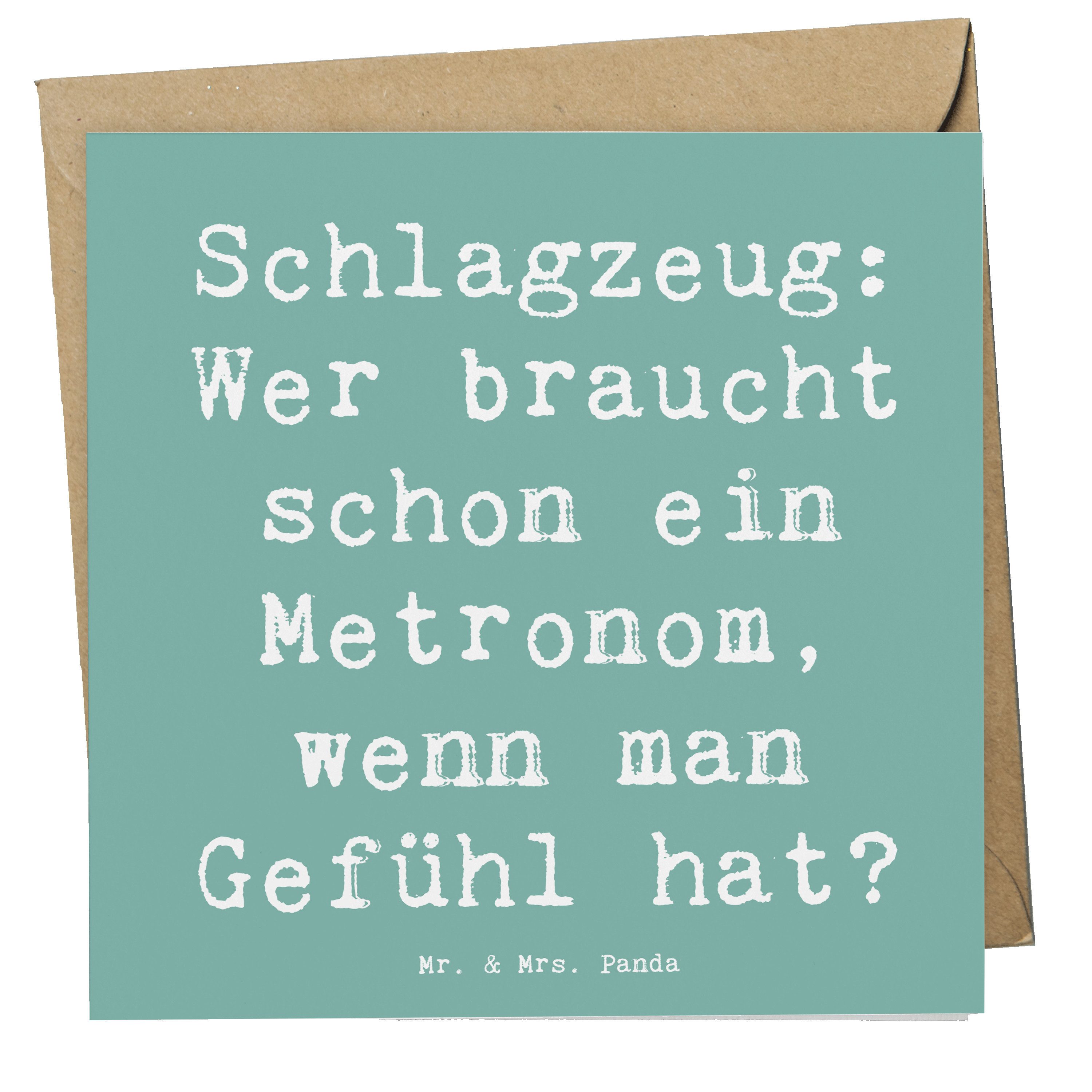 Grußkarte Schlagzeug Gefühl - Meeresbrise - Geschenk, Schlagzeuger, Karte, Musi