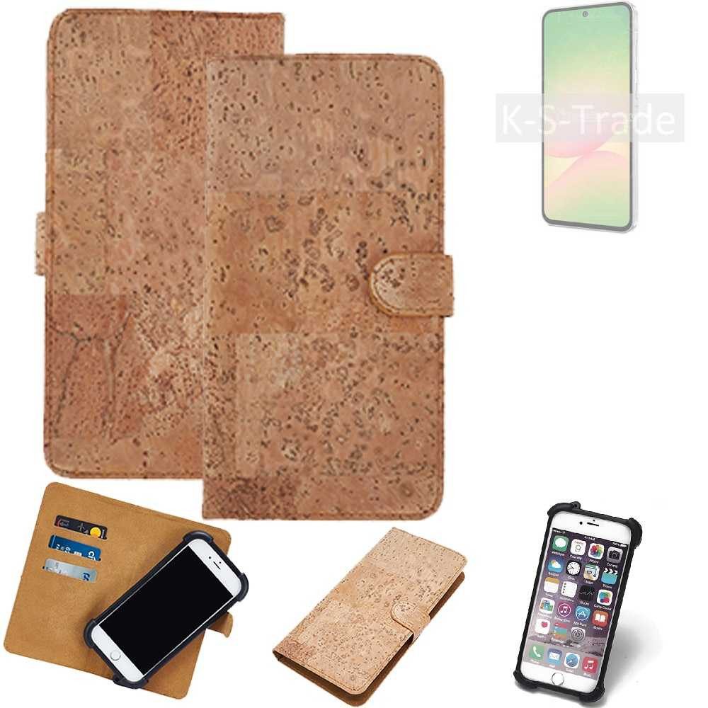 K-S-Trade Handyhülle für Samsung Galaxy A56 5G, Hülle - Kork Handyhülle Cover - Schutzhülle TPU Case Bumper in