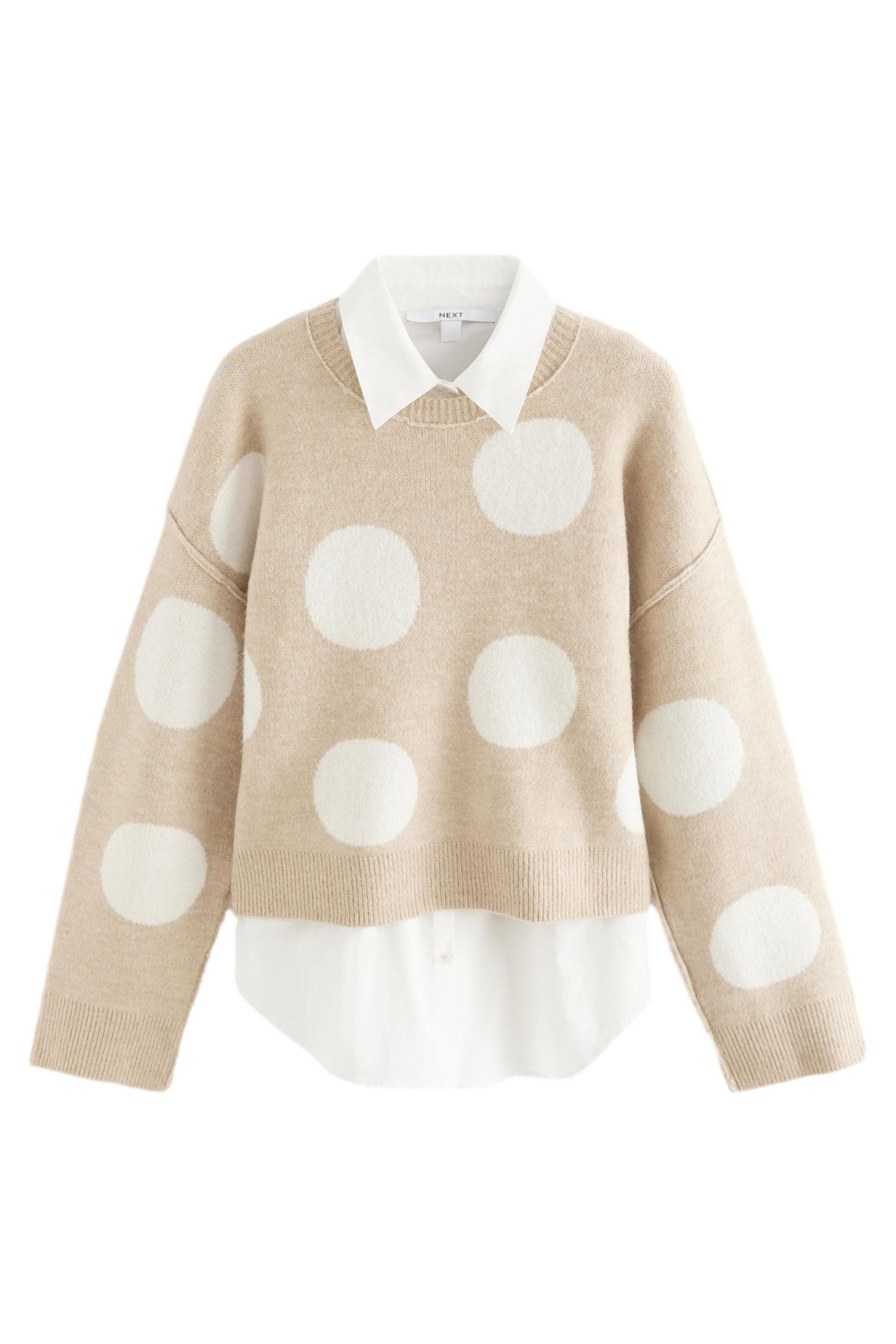 Next 2-in-1-Pullover Eleganter 2-in-1-Strickpullover mit Hemdlage günstig online kaufen