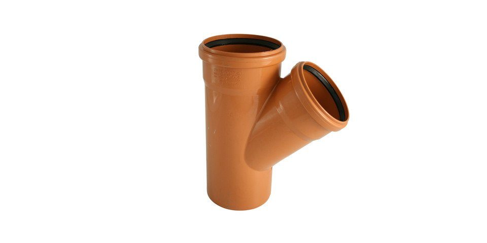 Marley Deutschland GmbH Ablaufrohr Marley KG-Abzweig DN 160/125 45°
