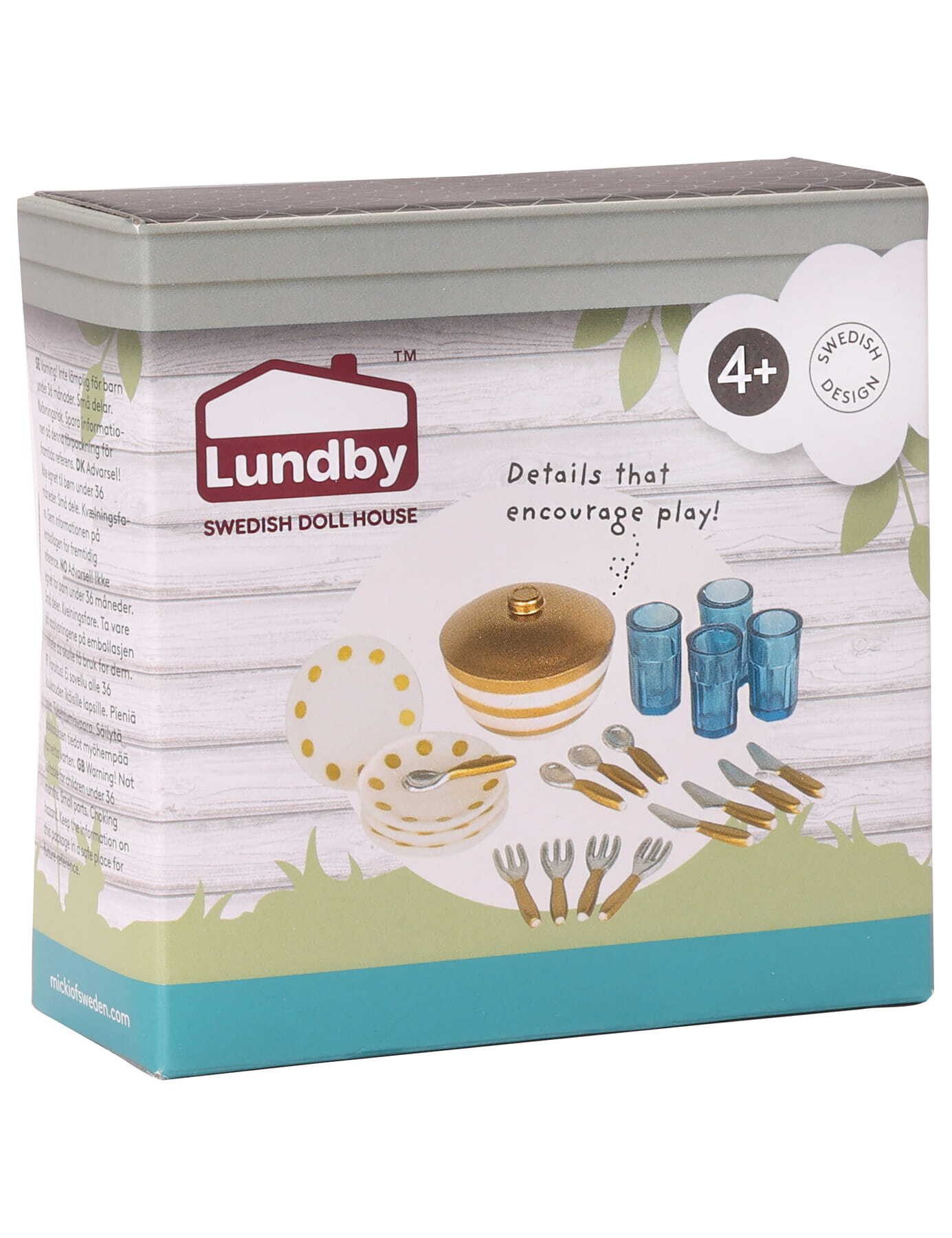 Lundby Puppenhausmöbel Puppenhauszubehör Tafelservice (25 Teile, günstig online kaufen