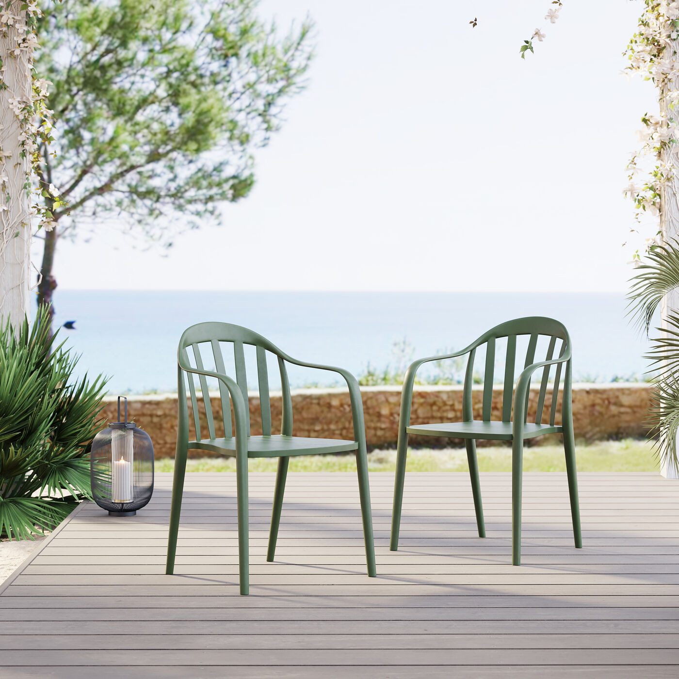 Kare Design Gartenstuhl Flores (1 St) günstig online kaufen