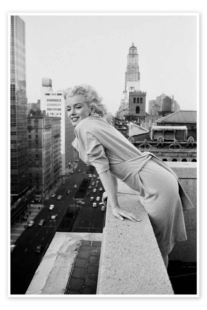 Posterlounge Poster Celebrity Collection, Marilyn Monroe in New York, Wohnzimmer Fotografie