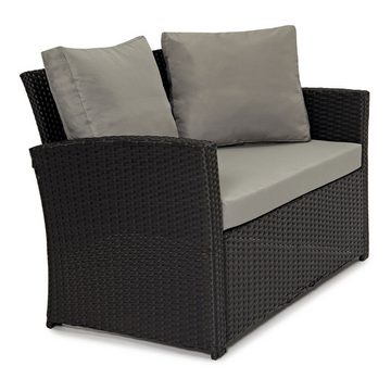 SVITA Loungeset ROMA, (Set, 4-tlg., Sitzlounge), Polyrattan, Gartenlounge, Möbel Set, Essgruppe, Outdoor Sitzmöbel