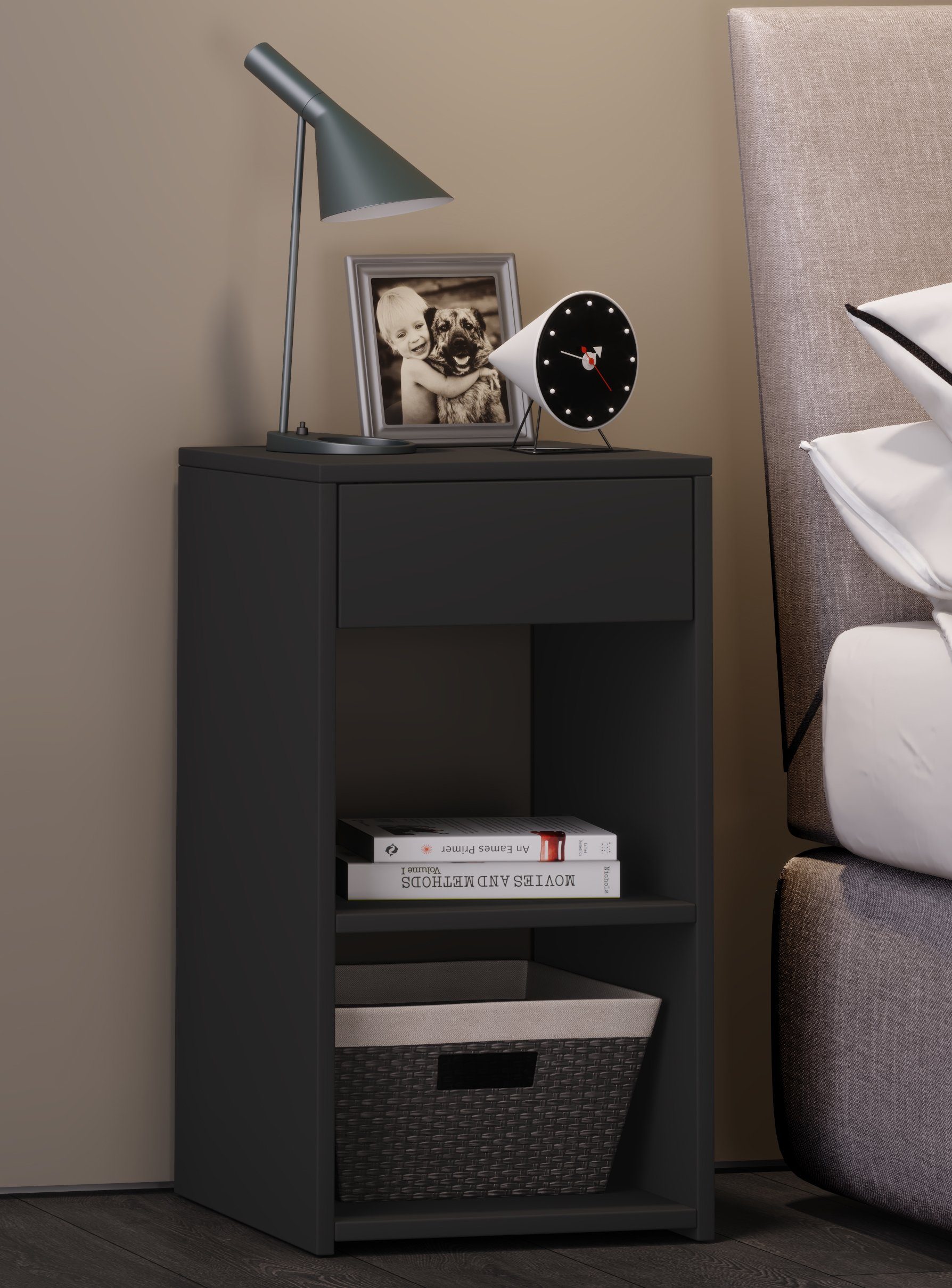 VCM Nachttisch Holz Nachttisch Nachtschrank Sledo günstig online kaufen