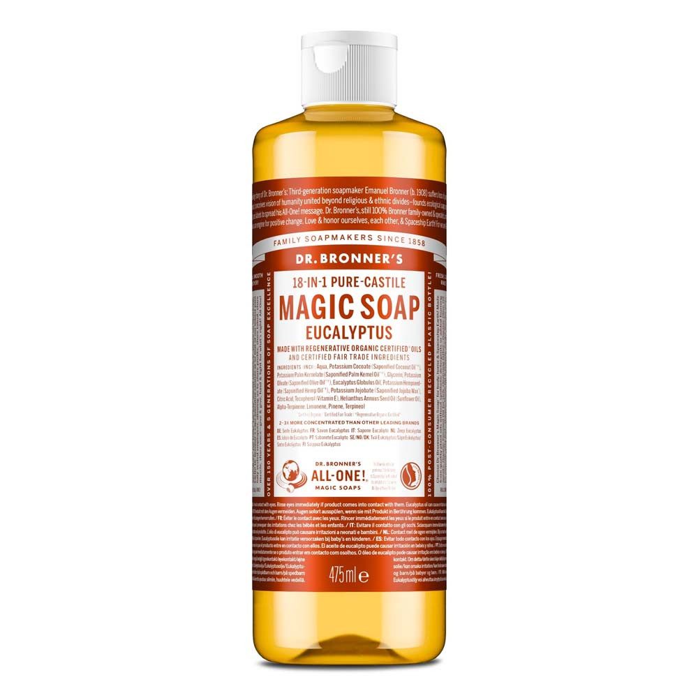Dr. Bronners Flüssigseife Eukalyptus - 18in1 Magic Soap Naturseife 475ml