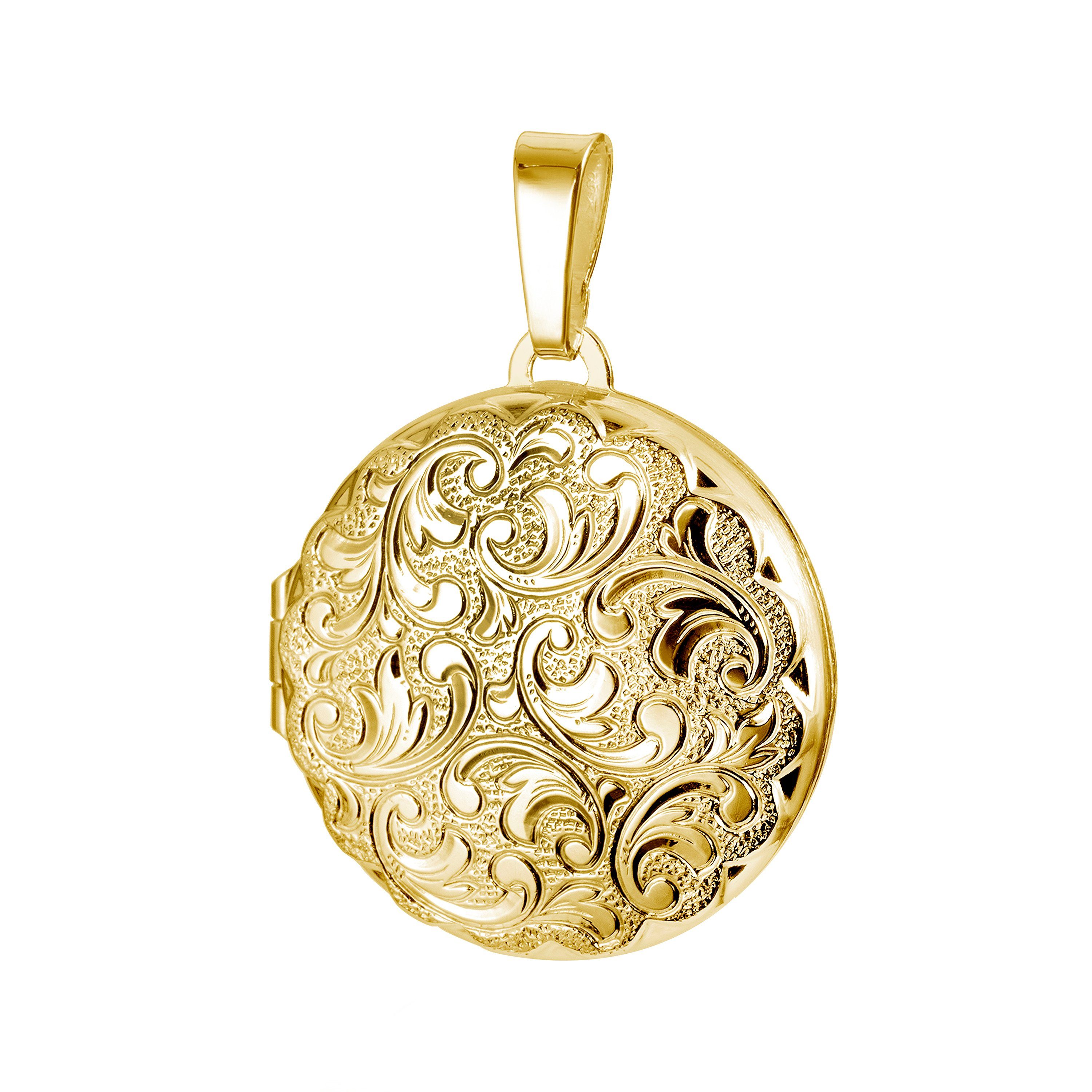 JEVELION Kette mit Anhänger Medaillon Gold günstig online kaufen