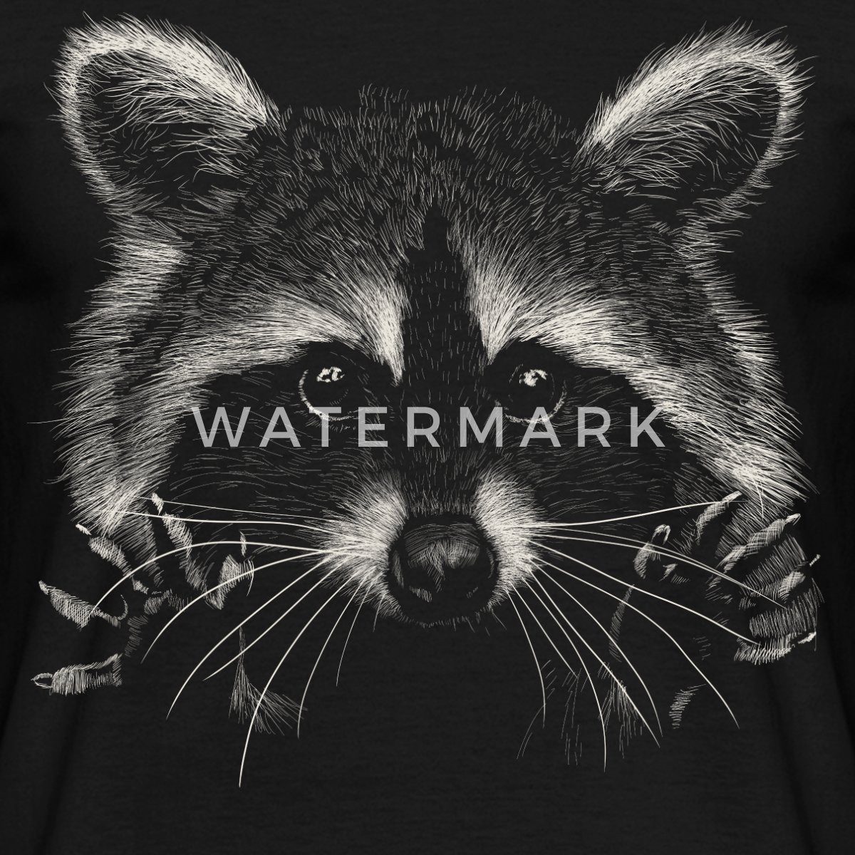 Spreadshirt T-Shirt Süßer Waschbär Lustig Racoon Männer T-Shirt (1-tlg) günstig online kaufen