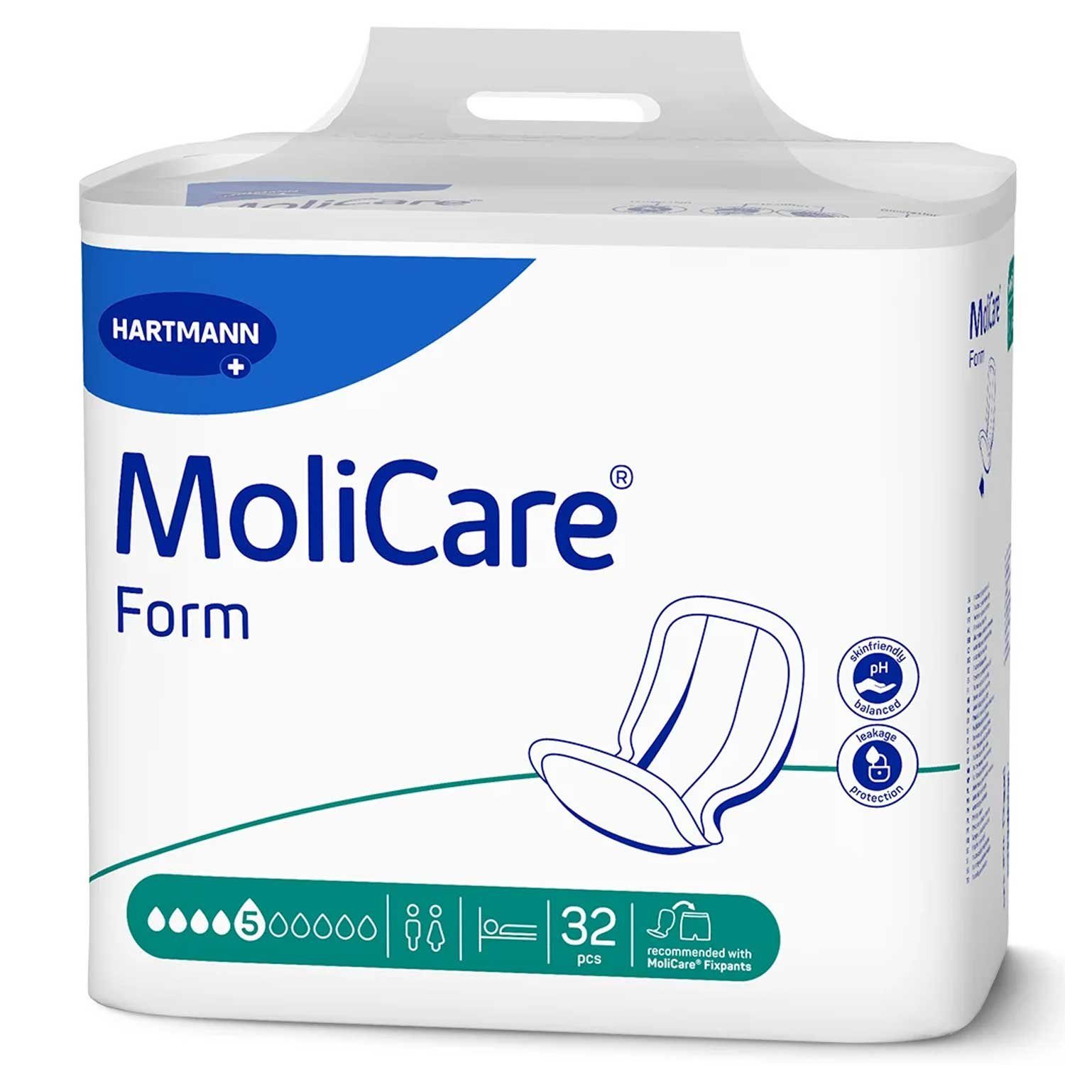 Molicare Inkontinenzboxer MoliCare® Form Extra Plus 6 Tropfen Karton á 4 (128-St) für maximalen Auslaufschutz