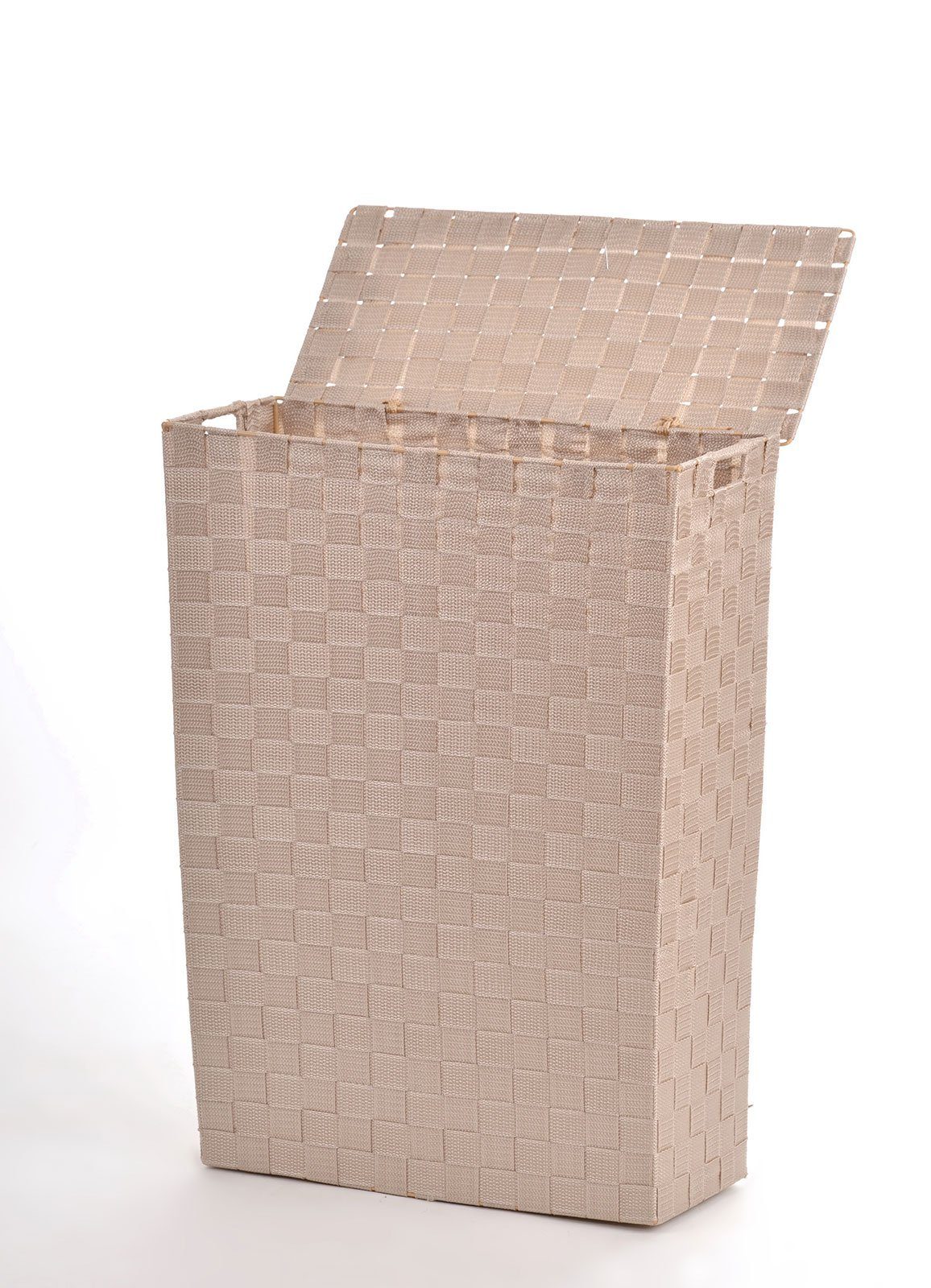 Lycce Wäschekorb NISCHENWÄSCHEKORB Stoff geflochten Wäschesammler beige Wäs günstig online kaufen