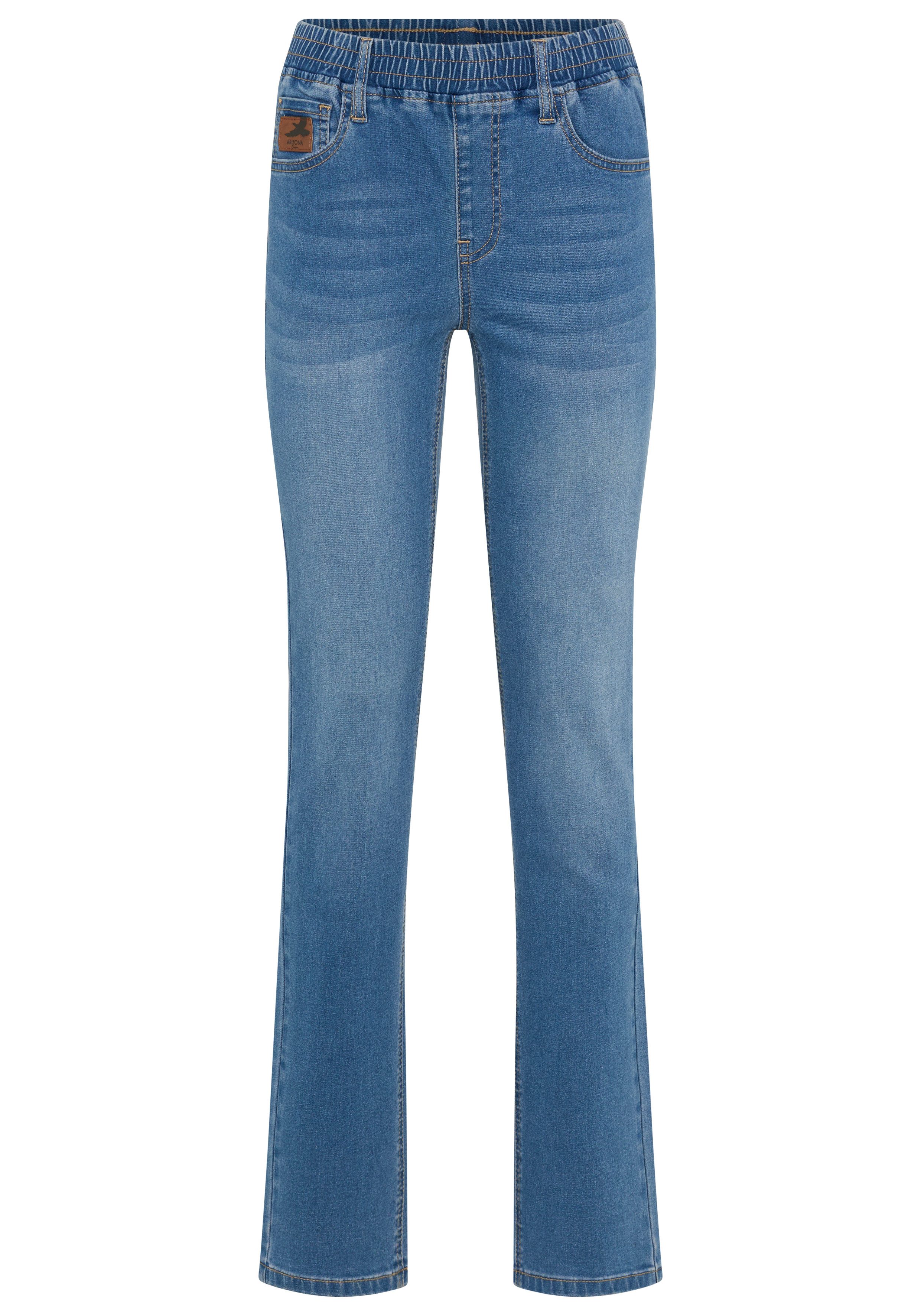 Arizona Relax-fit-Jeans mit Schlupfbund mit weitem Beinverlauf, in elastischer Denim/Jeans-Qualität – Bild 5 von 5