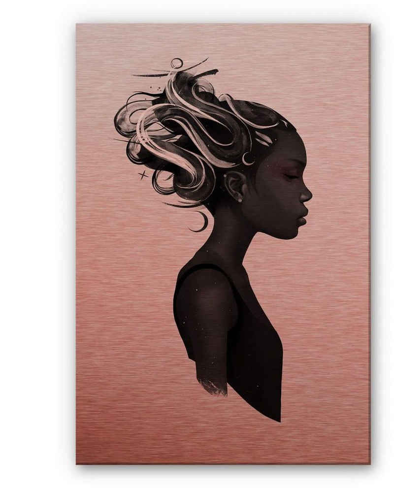 Wall-Art Metallbild Black Lives Matter Say Her Name, (1 St), Metallschild modern