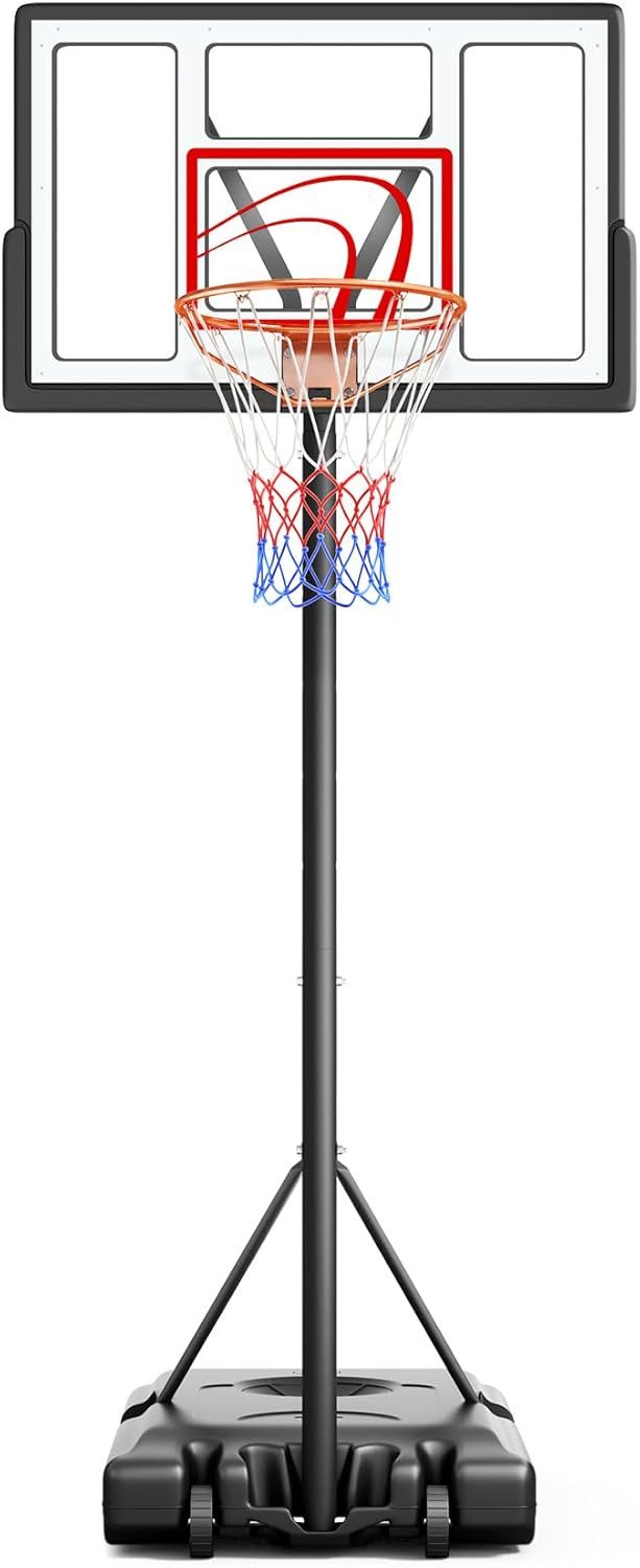Basketballkorb Verstellbarer und tragbarer Basketballkorb für den Außenbereich, 3 M