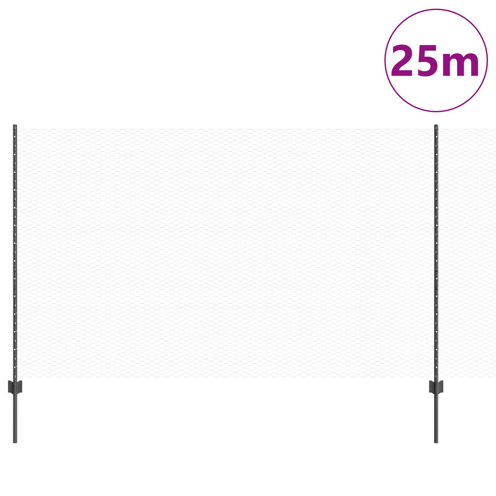 vidaXL Zaunpfosten Zaunpfähle 22 Stück U-Kanal günstig online kaufen
