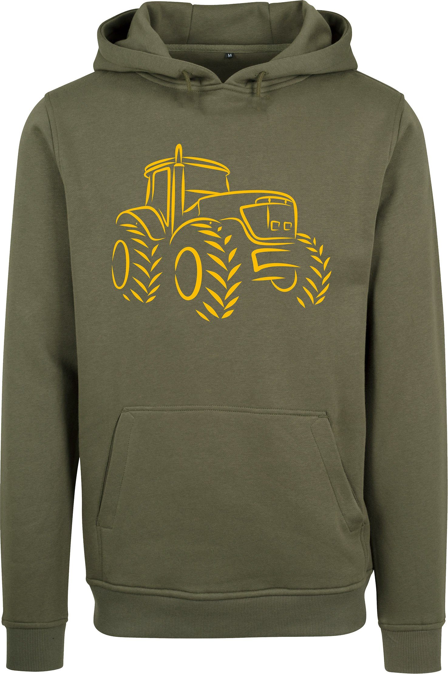 Baddery Kapuzenpullover Hoodie : Traktor - Geschenk für Traktorfahrer - Trecker Pulli, hochwertiger Siebdruck