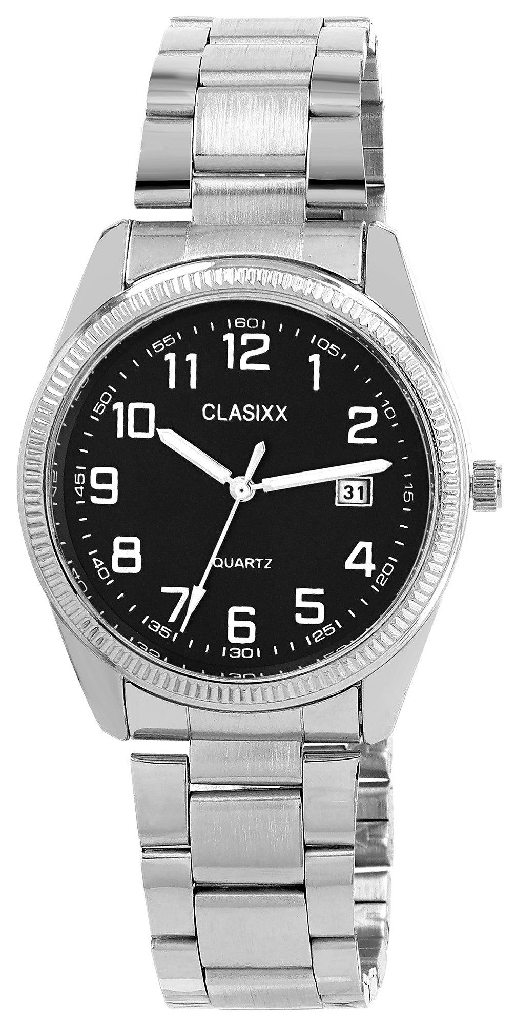 Clasixx Quarzuhr 2800112 CLASIXX Herrenuhr mit Edelstahlband günstig online kaufen
