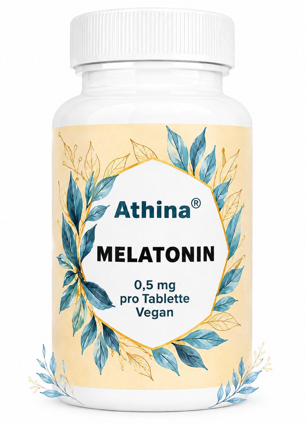 Athina Athina Melatonin – 365 Tabletten – 0,5mg Melatonin pro Tablette Kapseln, 70 g