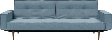 INNOVATION LIVING ™ Sofa Splitback, mit Armlehne und dunklen Styletto Beinen, in skandinavischen Design