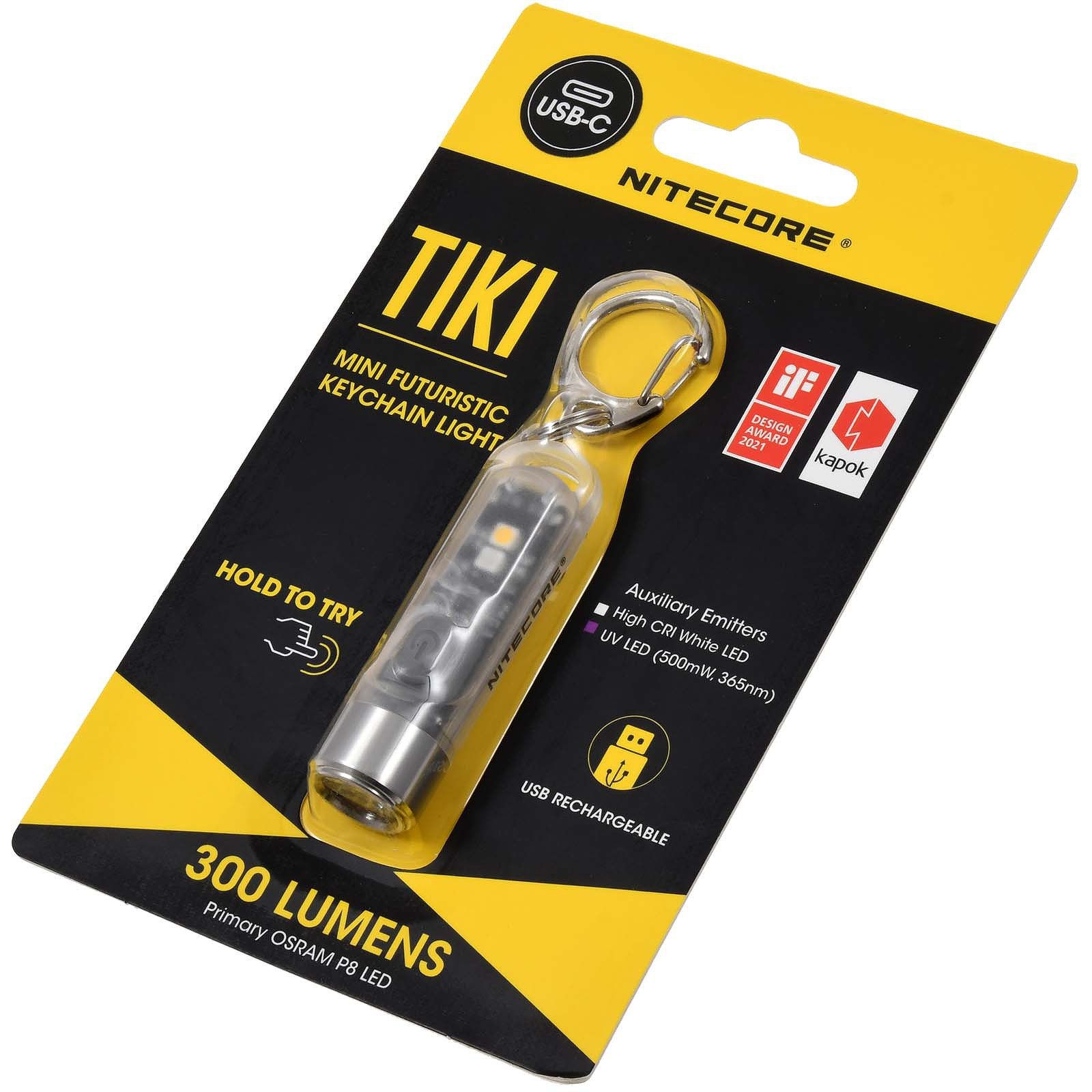 Nitecore LED Taschenlampe TIKI - 300 Lumen, mit UV, Micro-USB günstig online kaufen