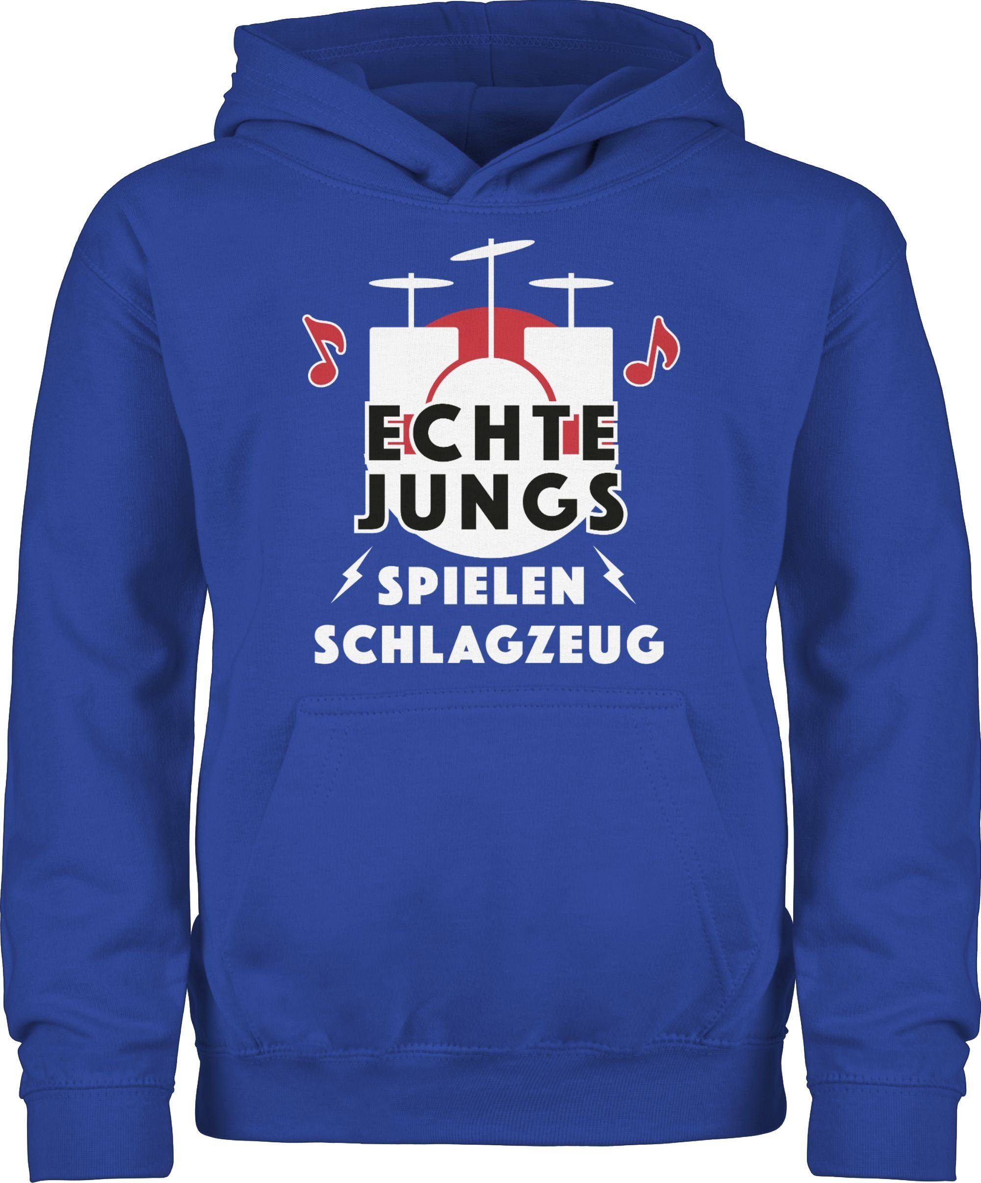Shirtracer Hoodie »Echte Jungs spielen Schlagzeug Statement Sprüche