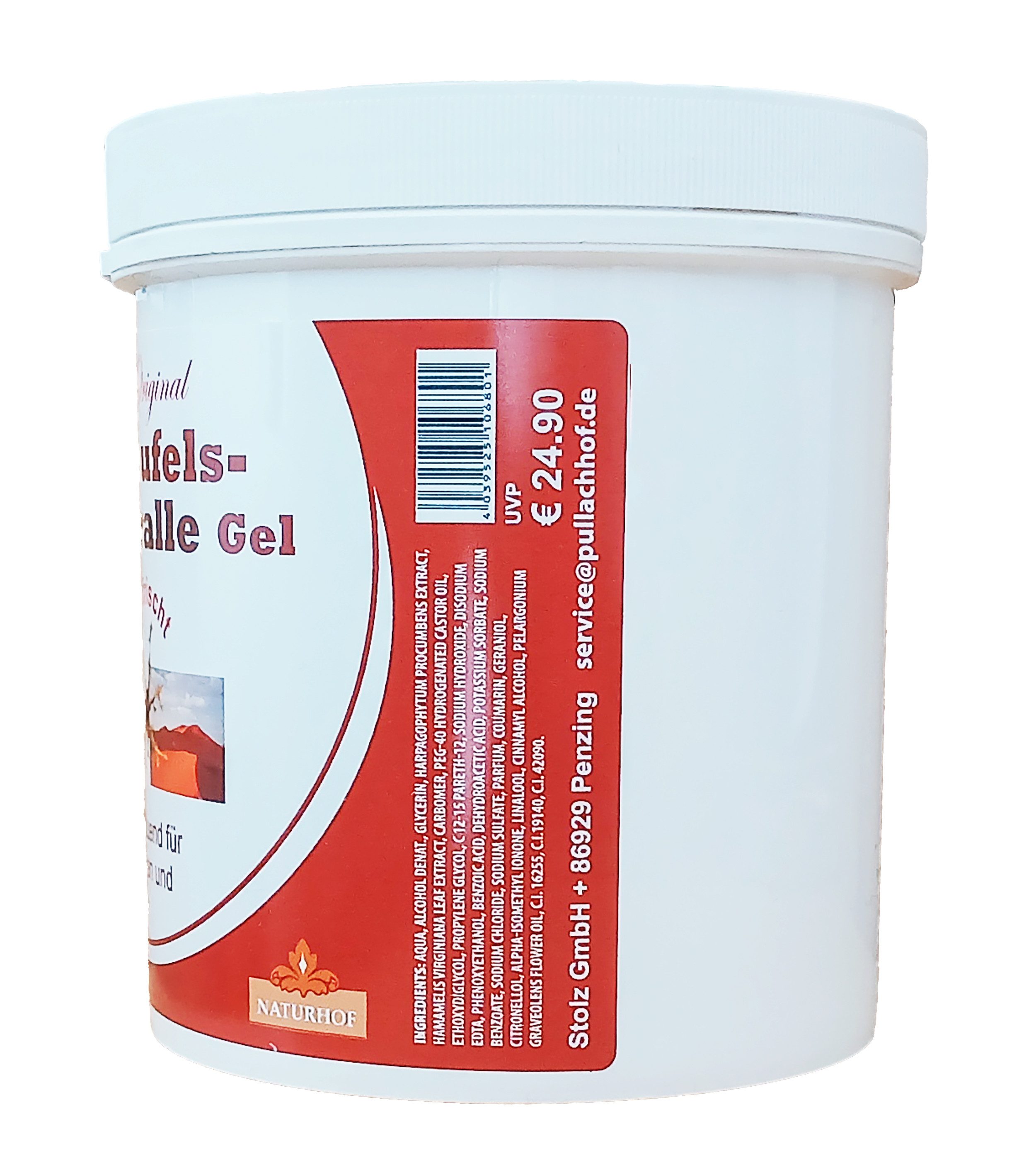 Naturhof Körpercreme TEUFELSKRALLEN GEL 500ml erfrischt wohltuend für Rücken Beine 01, Massage Massagegel Körperpflege Pflege Creme