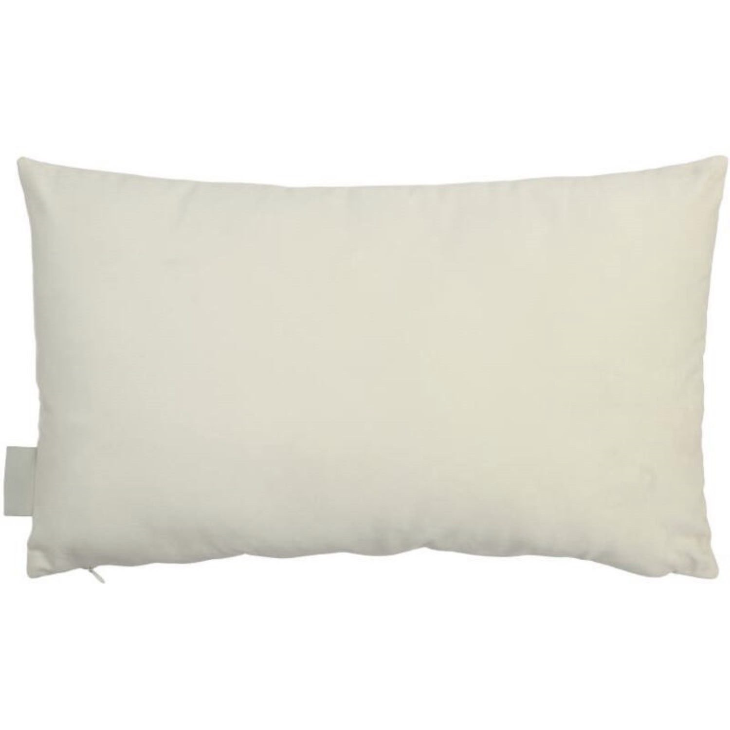 HD Collection Dekokissen Kissen Elfenbeinfarben Samt Stickerei Augen Sommer Länglich 50 cm, Stickerei mit Augenmotiv
