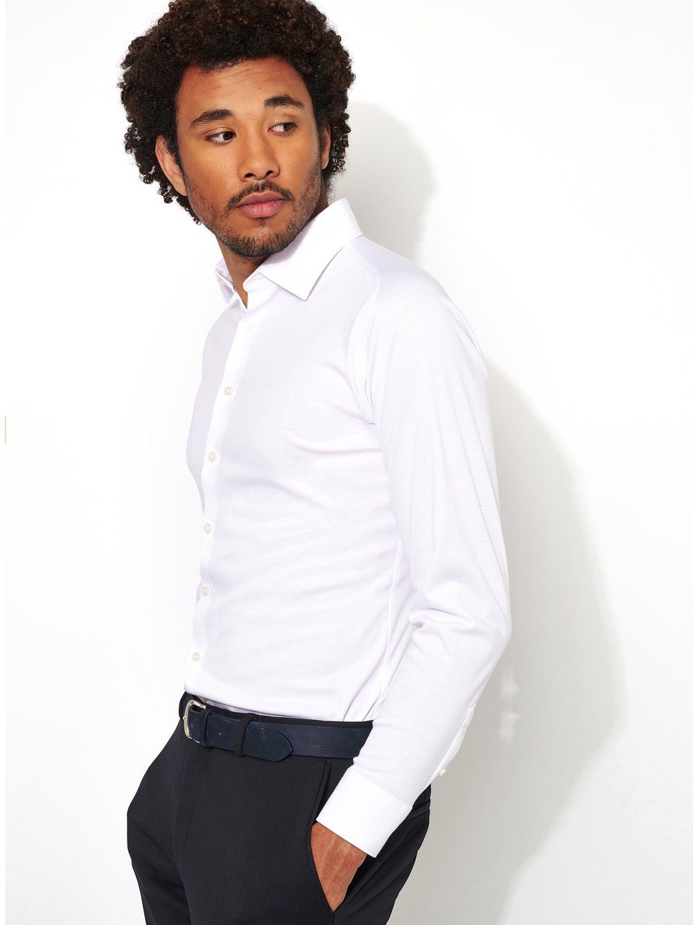 DESOTO Langarmhemd Casual Kent 1/1 Mit Rundhalsausschnitt günstig online kaufen