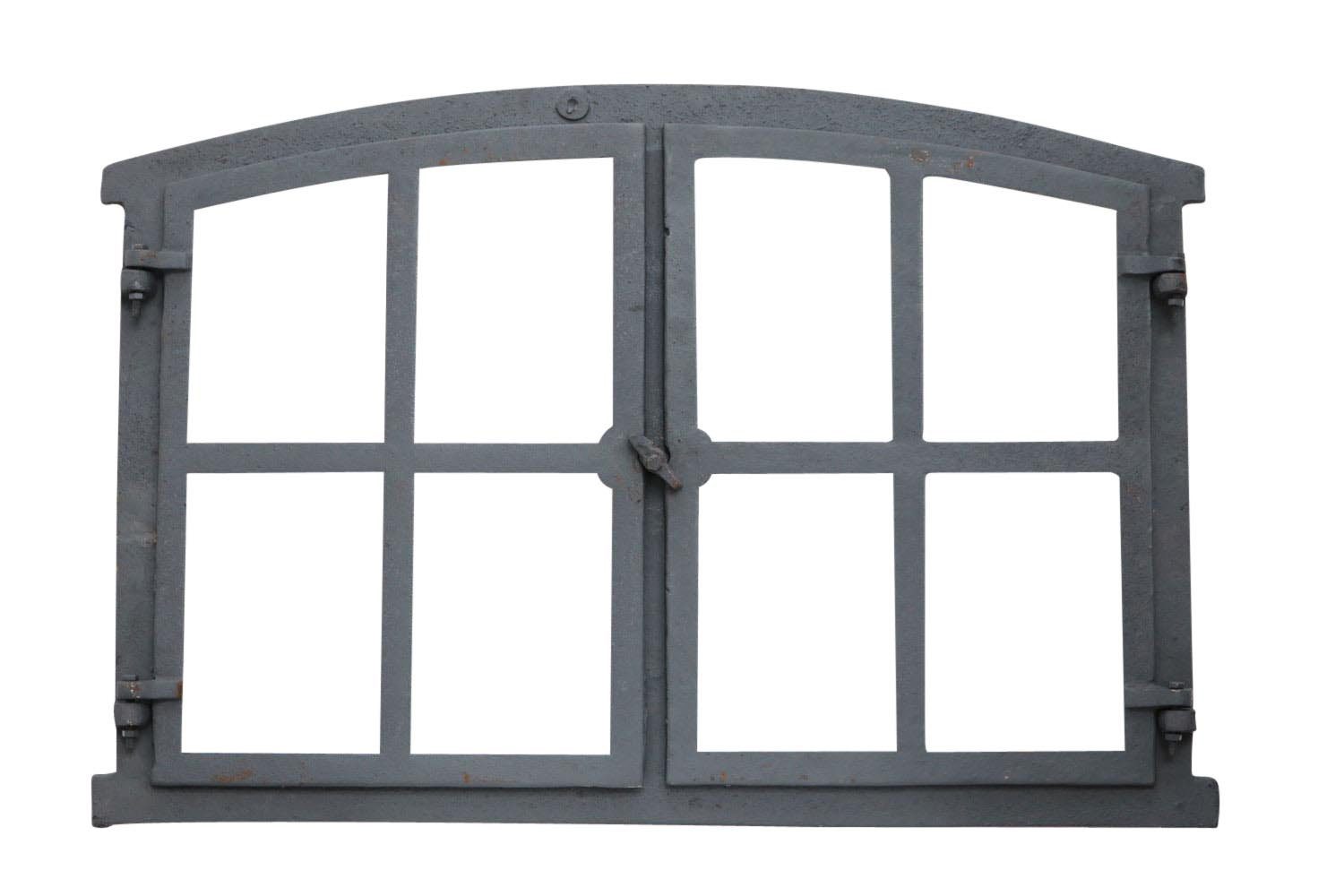 Dekoobjekt Stallfenster Fenster zum Öffnen Scheunenfenster grau 74cm wie Antik Ei