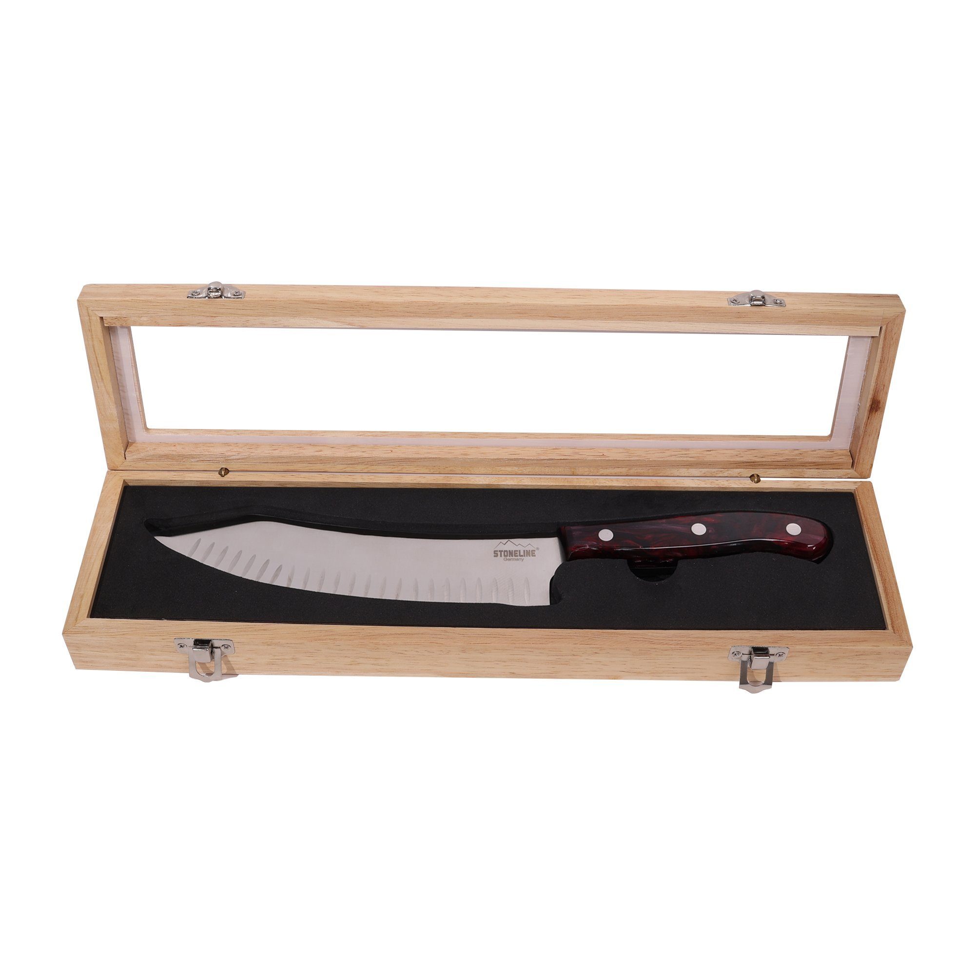 edler in STONELINE Messer-Set cm, Chefmesser 33,2 Aufbewahrungsbox aus Holz