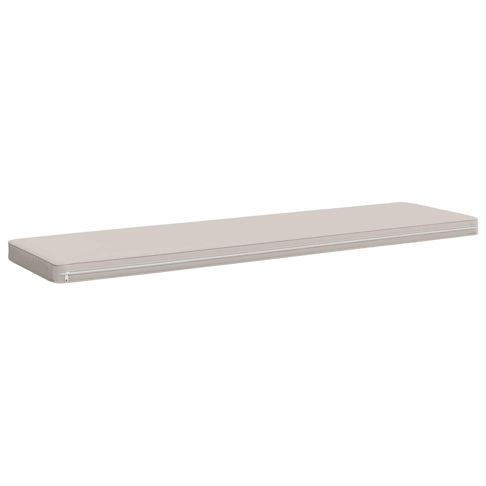 vidaXL Sitzauflage 1-teiliges Bankkissen VUGHT 100 % Polyester Weiß, (1 St) – Bild 5 von 5