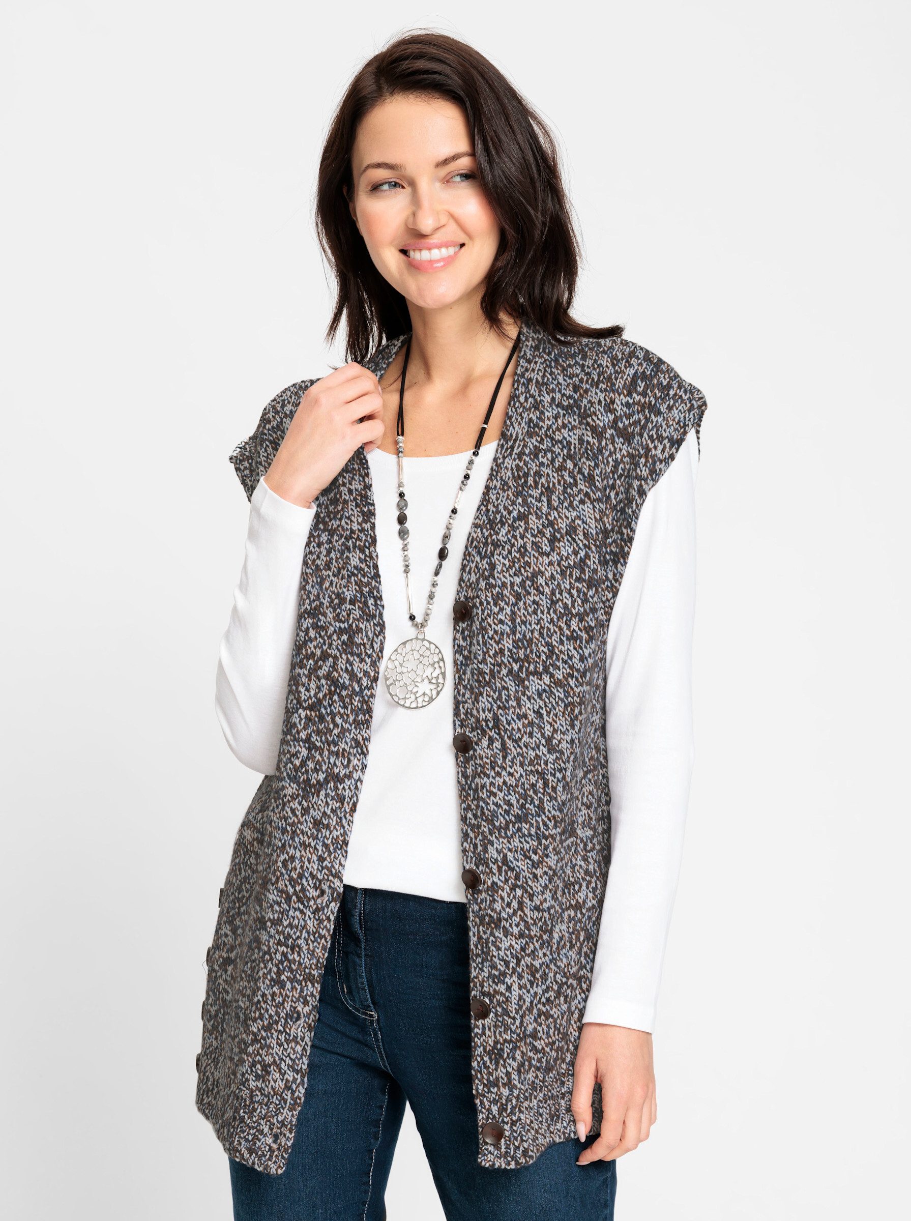 Witt Strickweste Longweste . günstig online kaufen