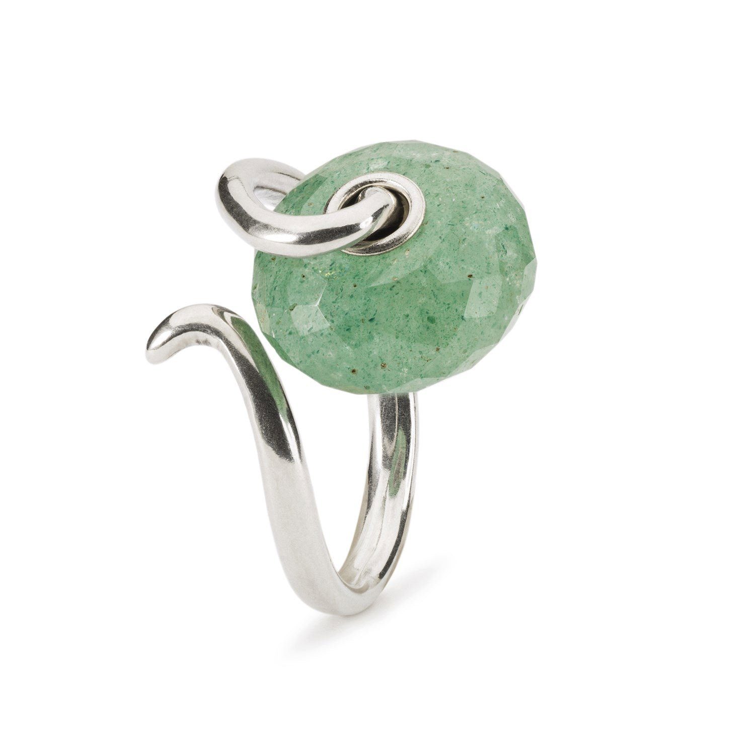 Trollbeads Fingerring Grüner Aventurin Liebesranken Fantasy Ring, TAGBO-01639