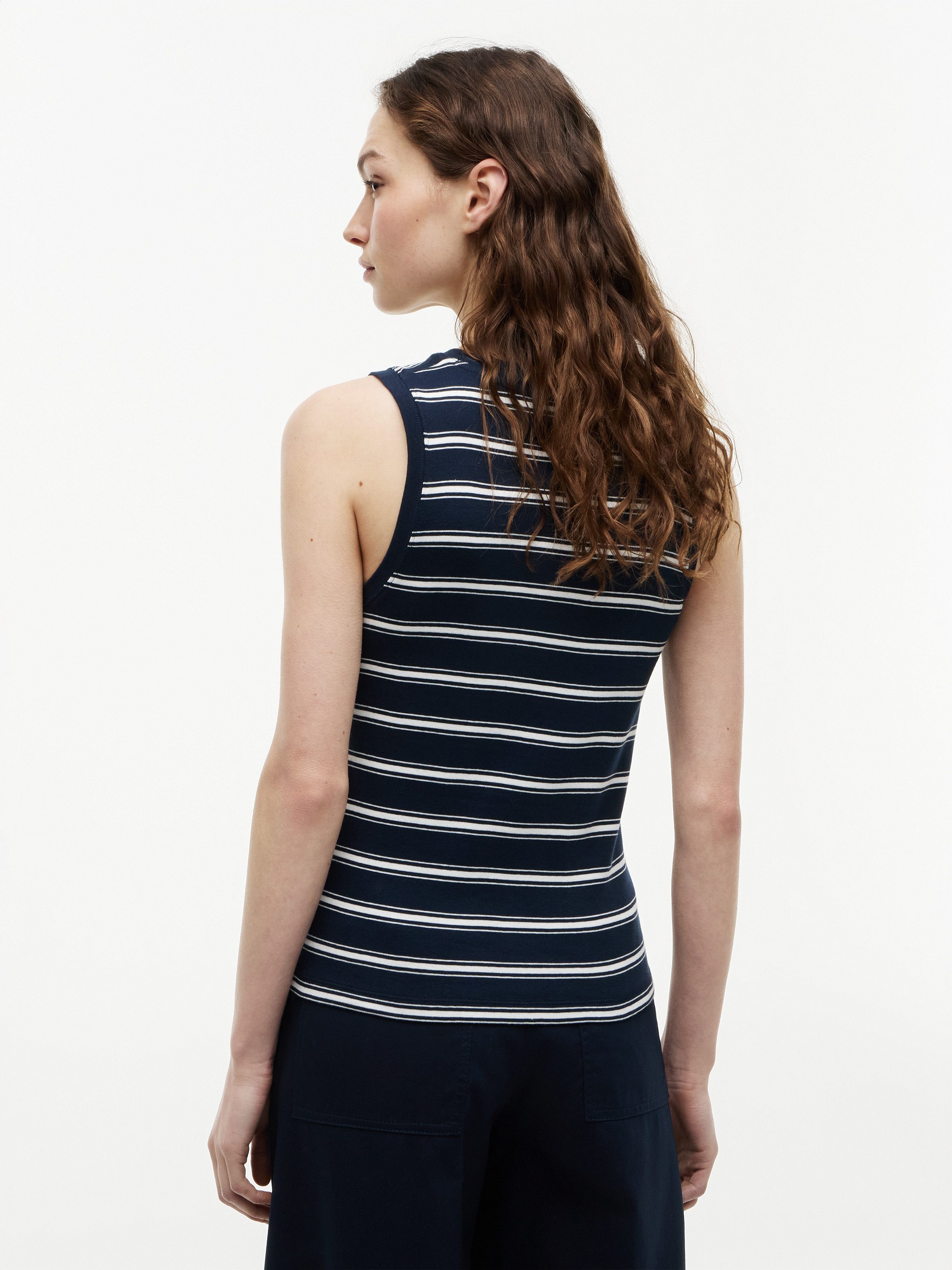 Tommy Hilfiger Tanktop MULTISTRIPE TANK TOP Baumwolle